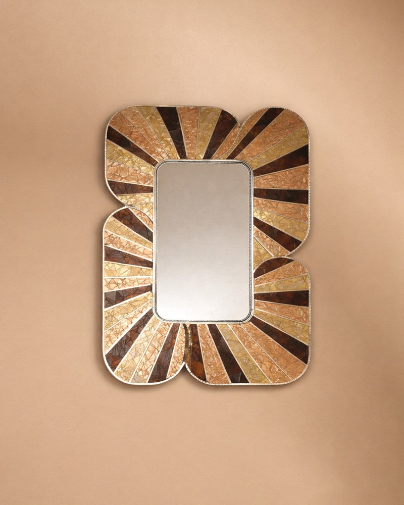 RŌCH Mirror – Sunburst Hand-Cut Mirror Glass by VandaVee | The Oblist