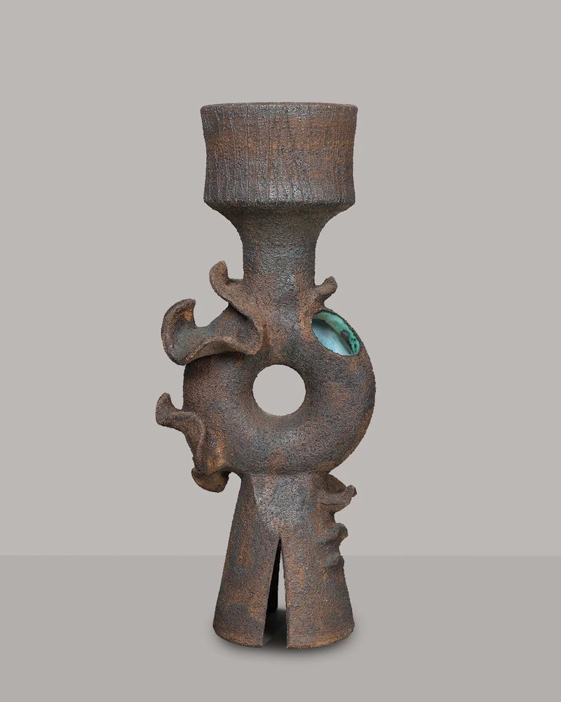 Brutalist Vase by British Ceramicist Clive Brooker (1934 - 2005) by RELIC LONDON | The Oblist