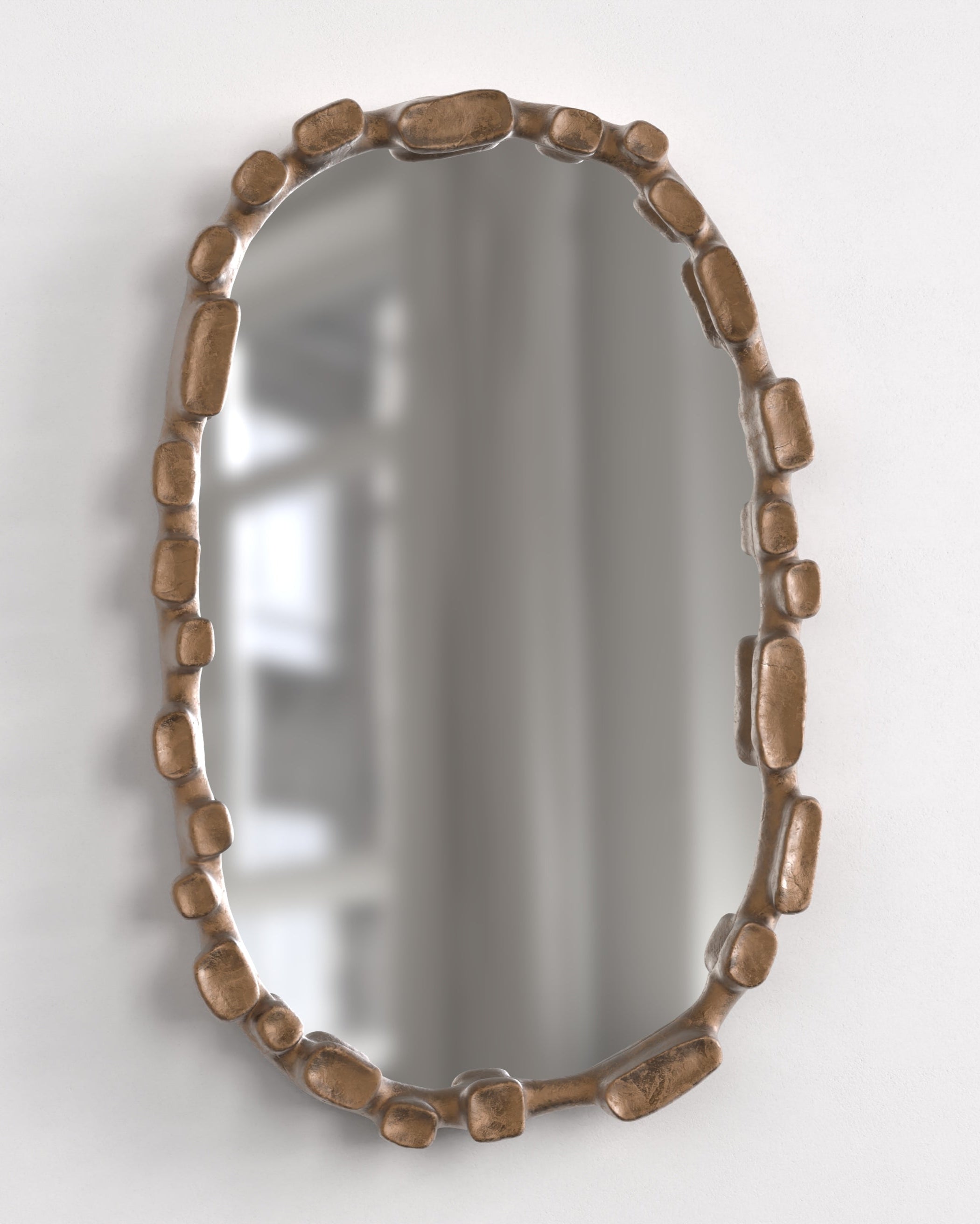 MARE V2 Wall Mirror with Cast Bronze Frame