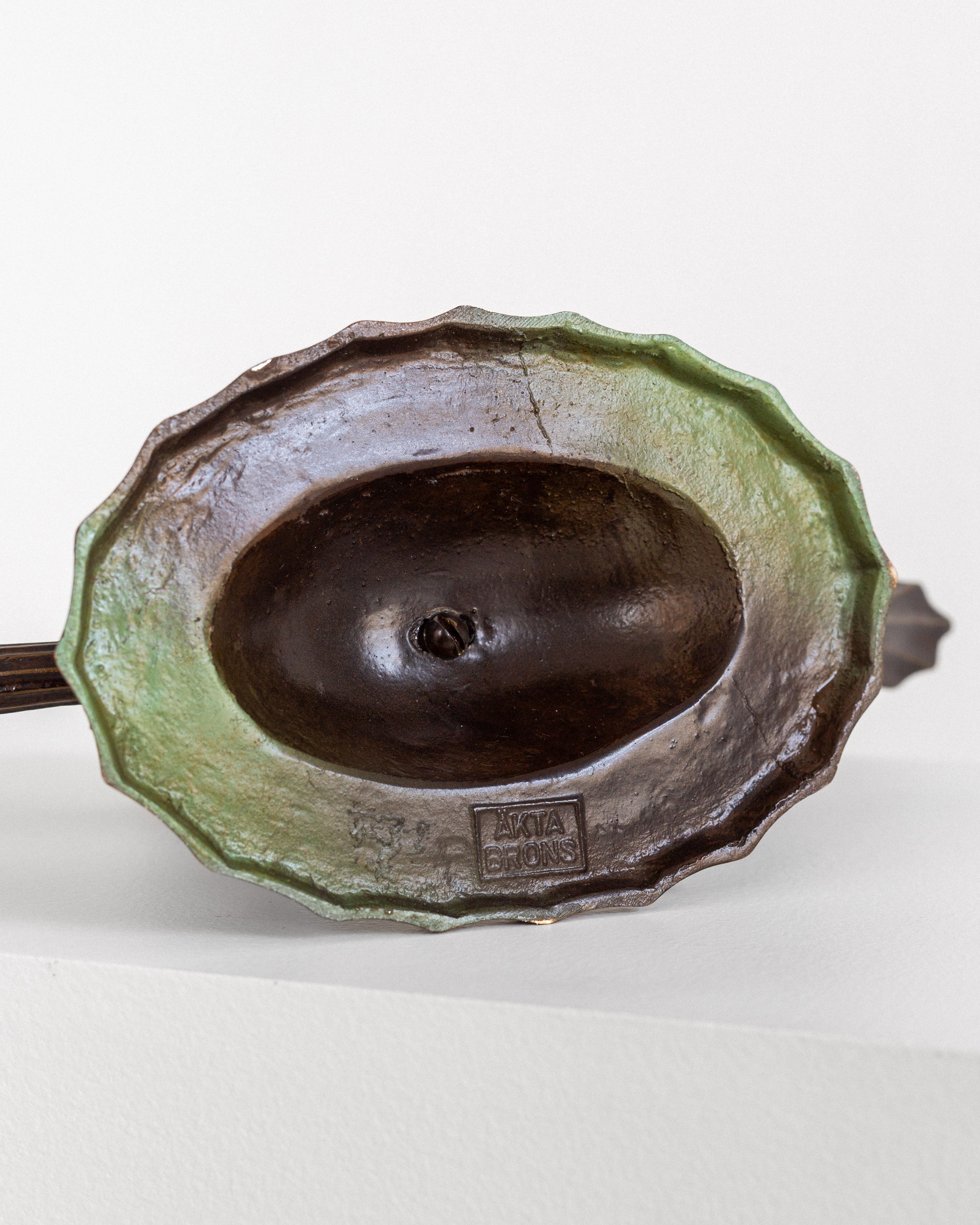 Pair of Art Deco Bronze Candlesticks, 1930s Sweden