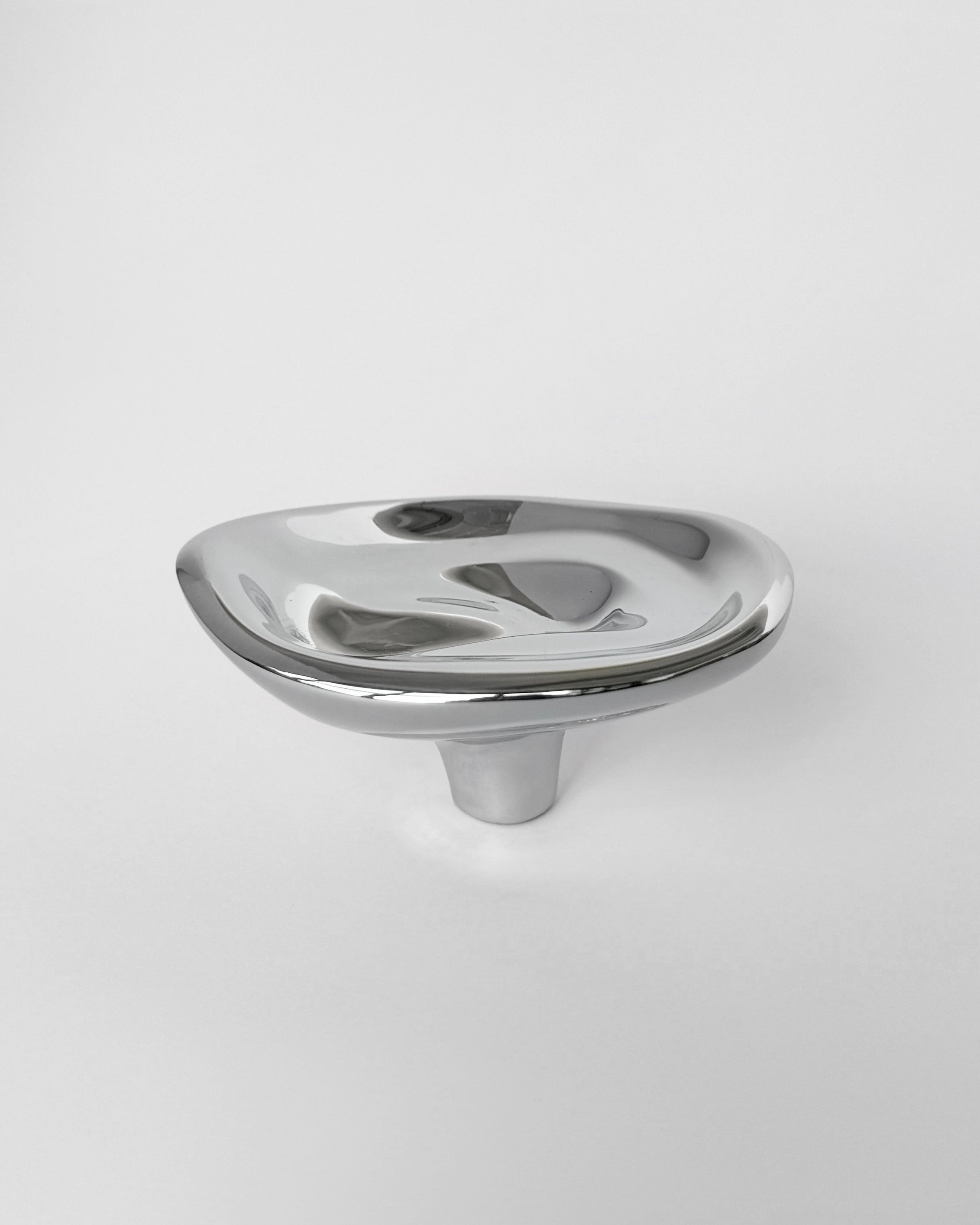 Ripple Hook - Small - Titanium — close-up of polished titanium surface