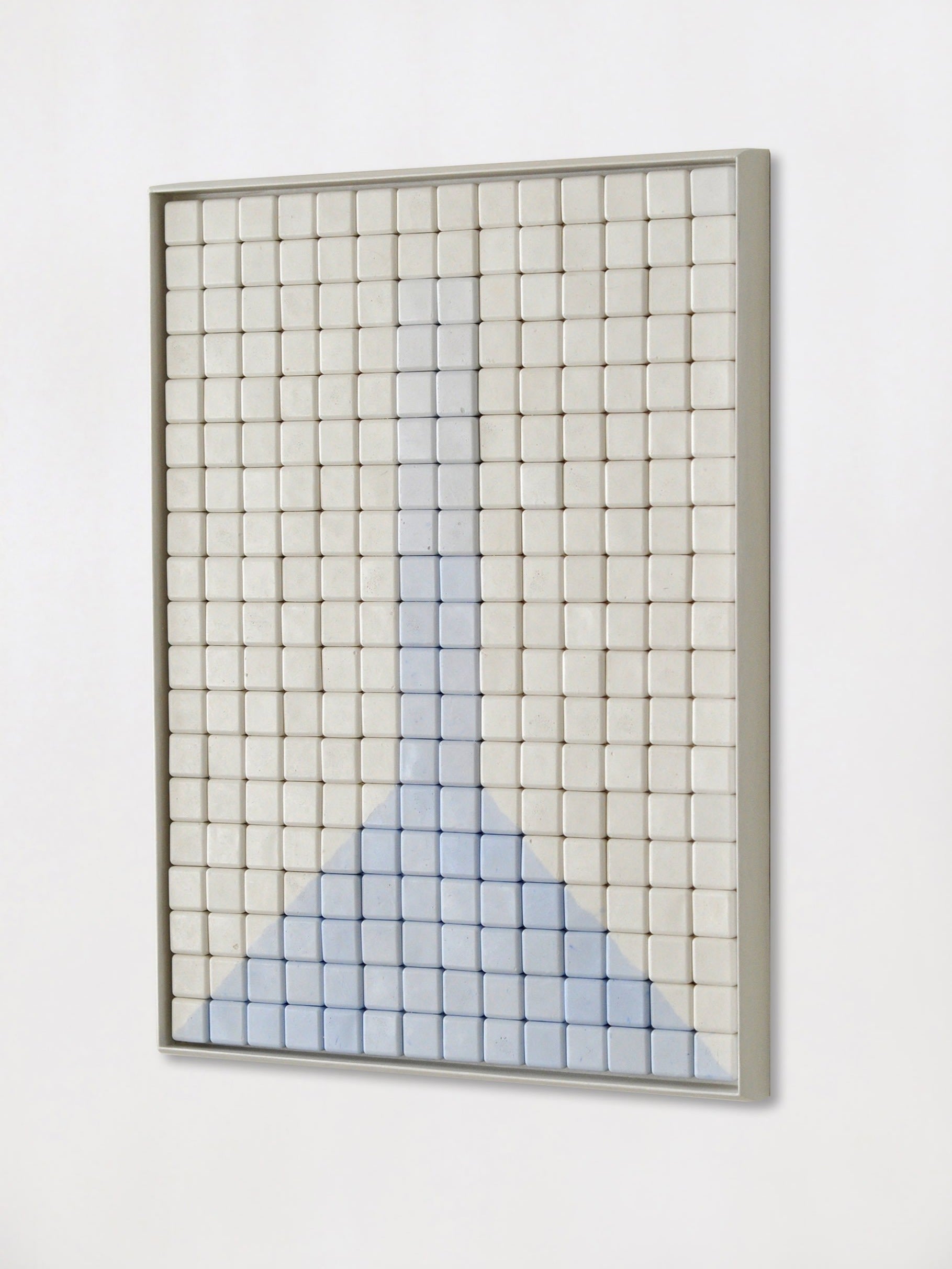 Gesso Painting No.9 - Minimalist Relief — close-up of textured white surface