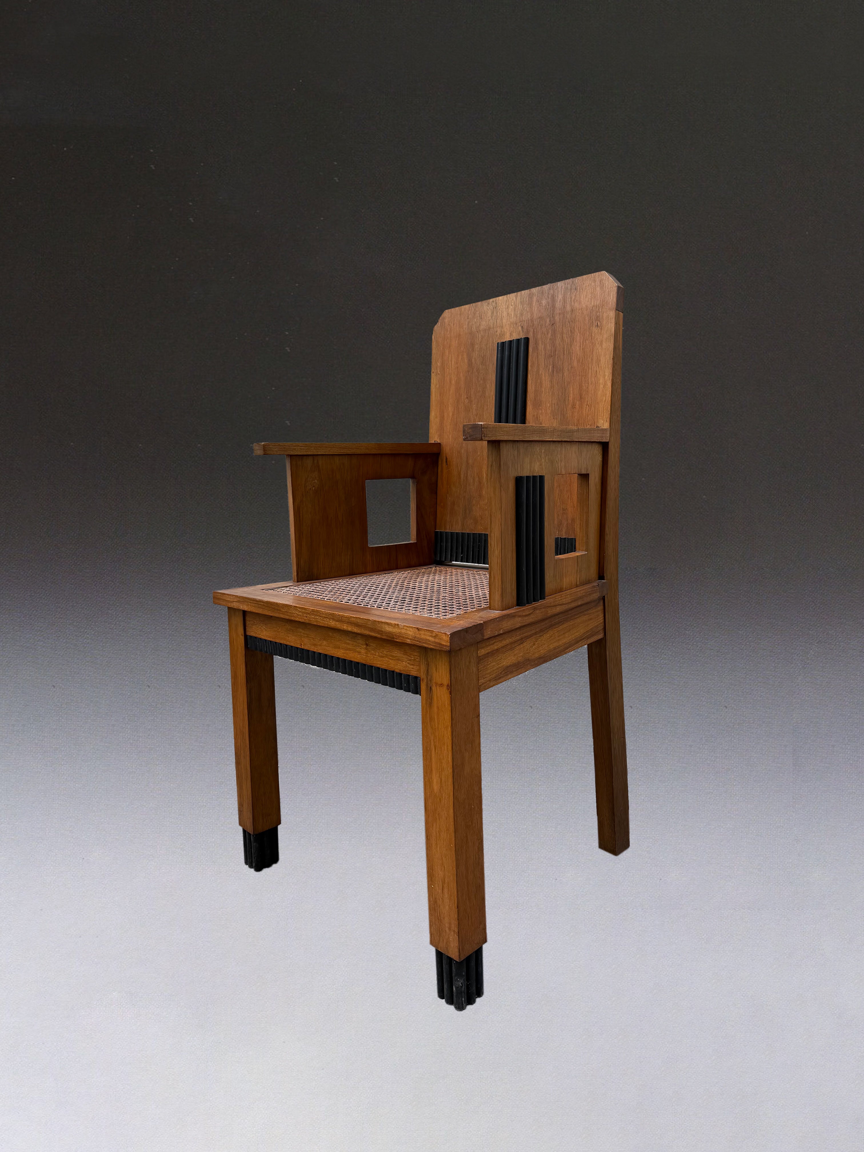 Art Deco Armchair in Mahogany - Art Deco/Modernist Collection — lifestyle setting