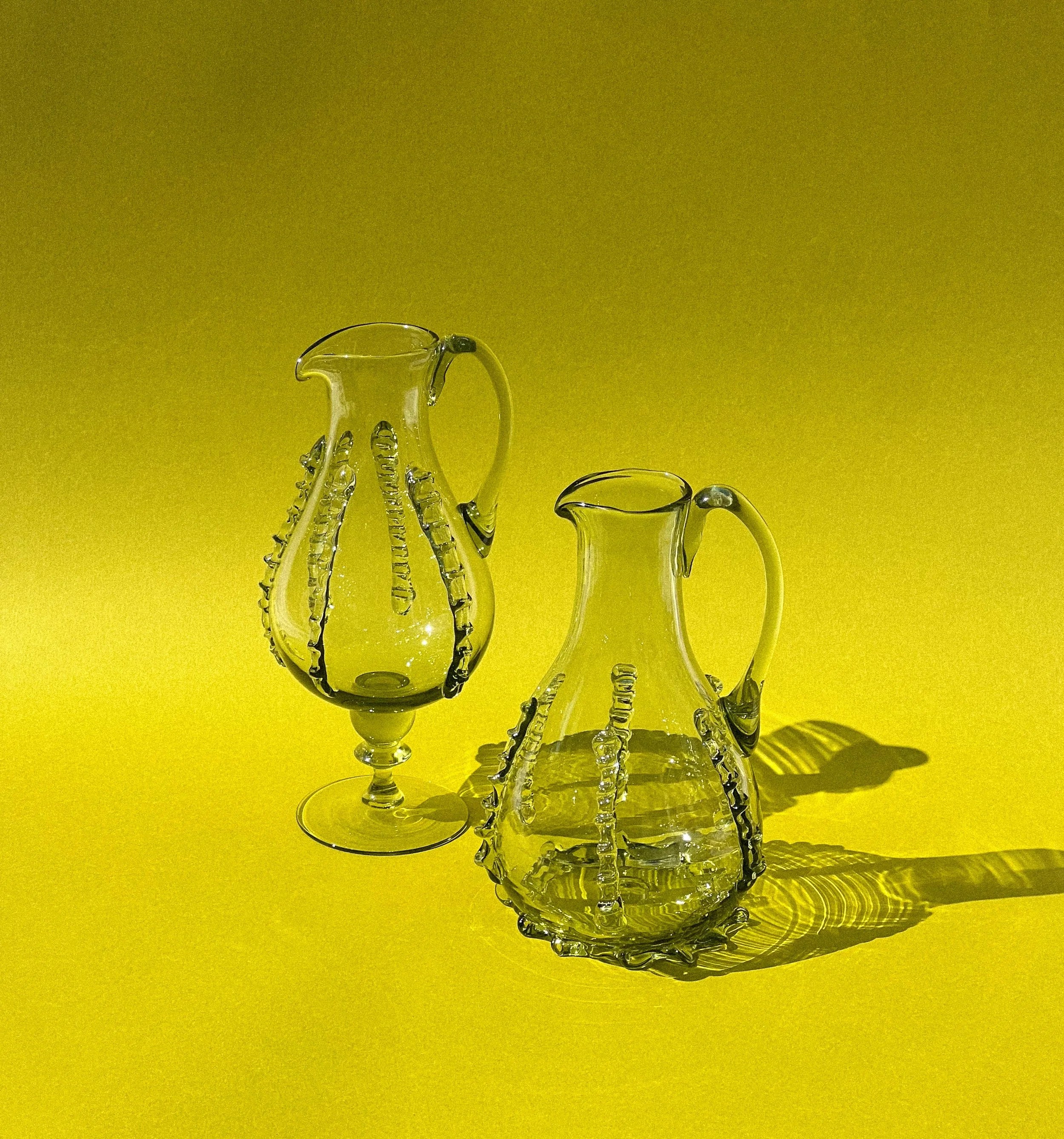 Carafes in Glass with ornaments - Mouthblown Collection — in context