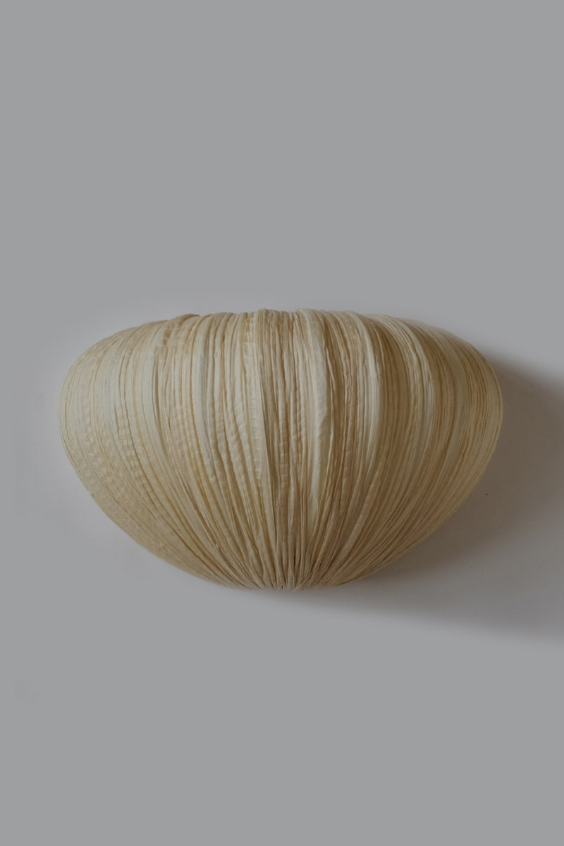 Maro Gold Silk Wall Lamp — Ayala Serfaty — top view of silk texture