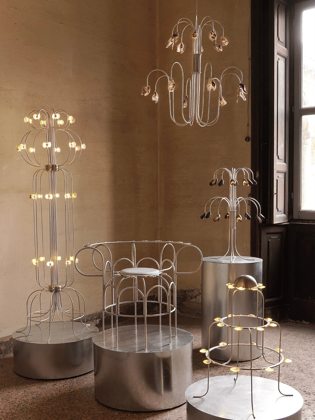 Chandelier With The Oysters — lifestyle setting