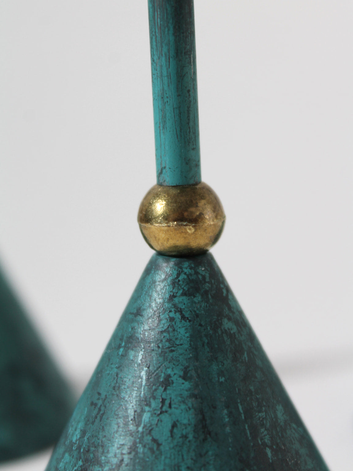 Memphis Design Metal Candle Holders Set, 1980s