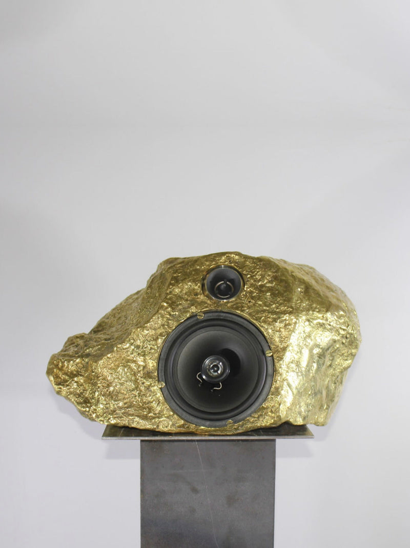 Bronze Singing-Stone MDL. C. Speaker by Panorammma | The Oblist — handcrafted bronze material