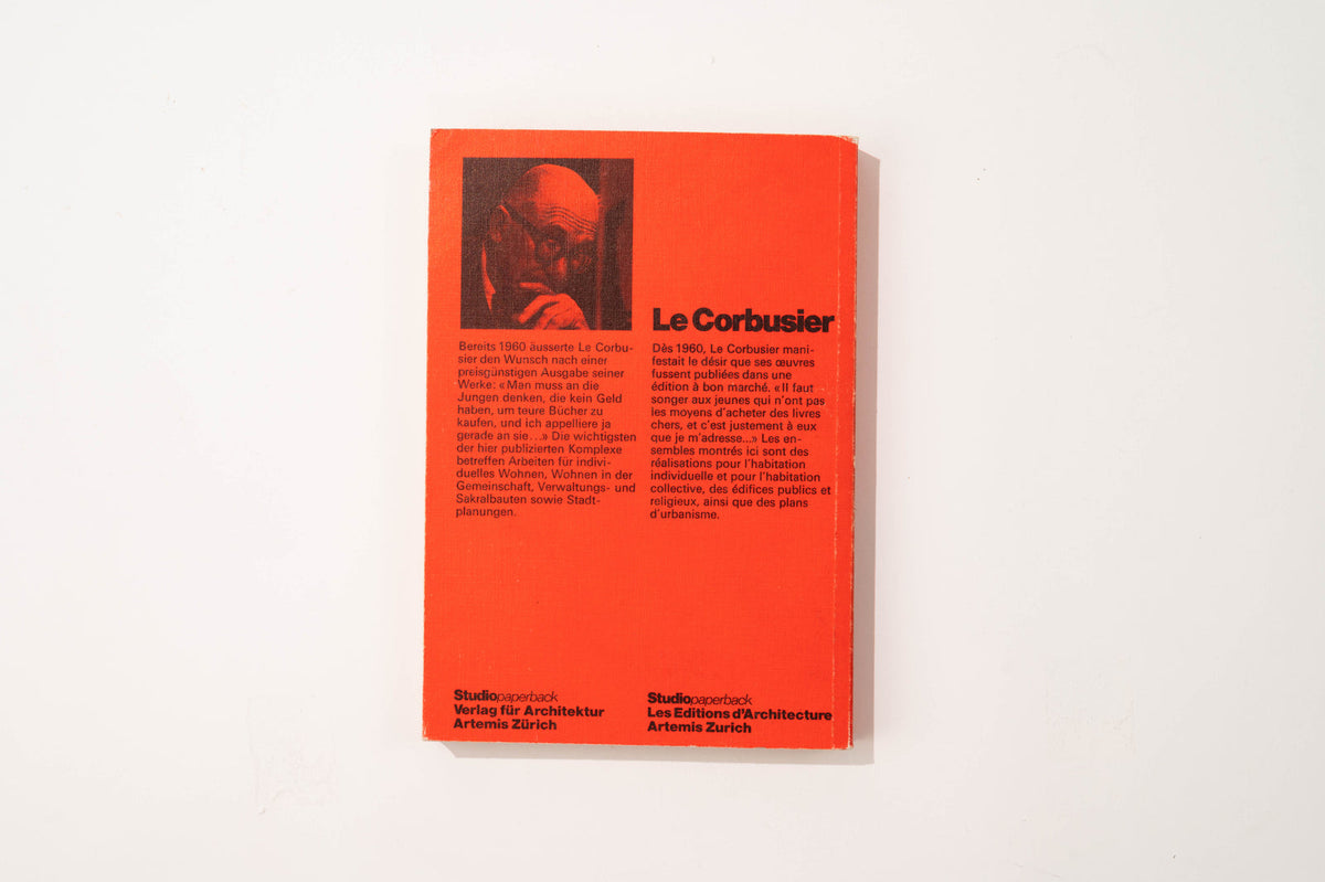 Le Corbusier Studio Paperback, 1979 Architecture and Interiors Book — detail view