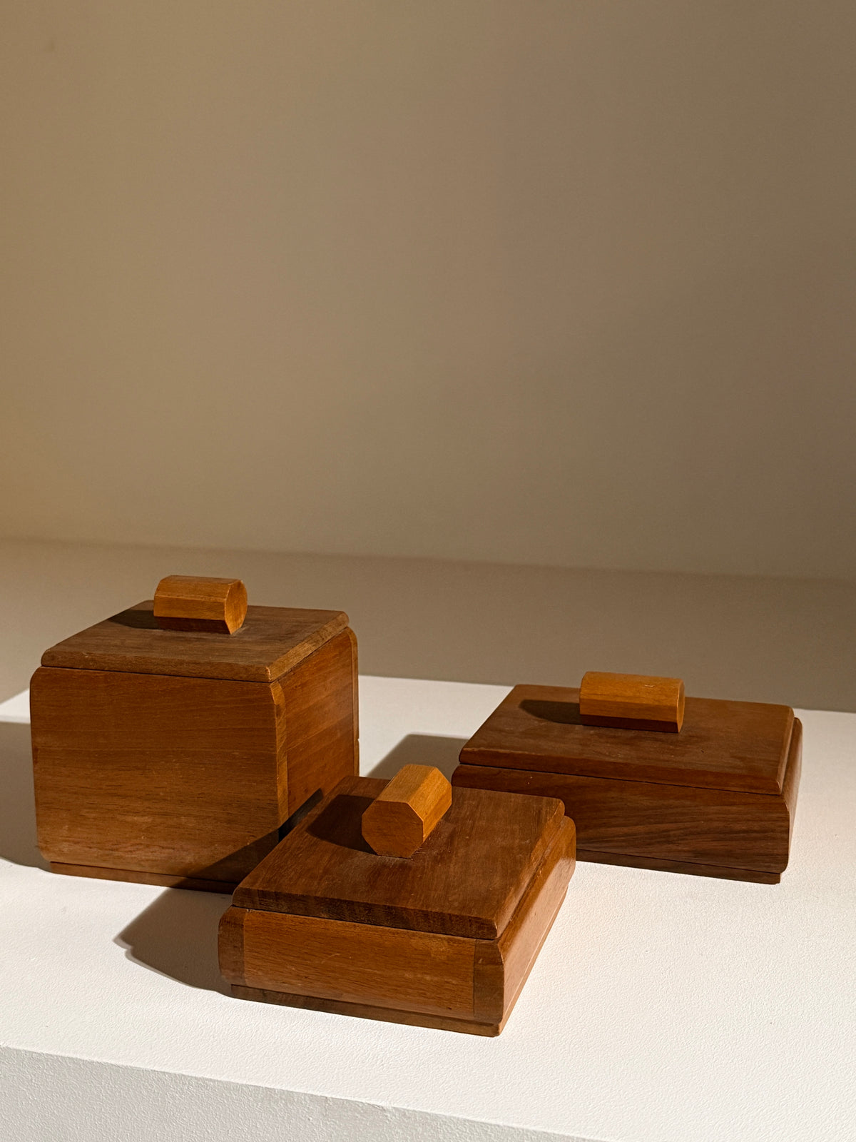 Set of three Art-deco boxes, France, circa 1920. — lifestyle setting