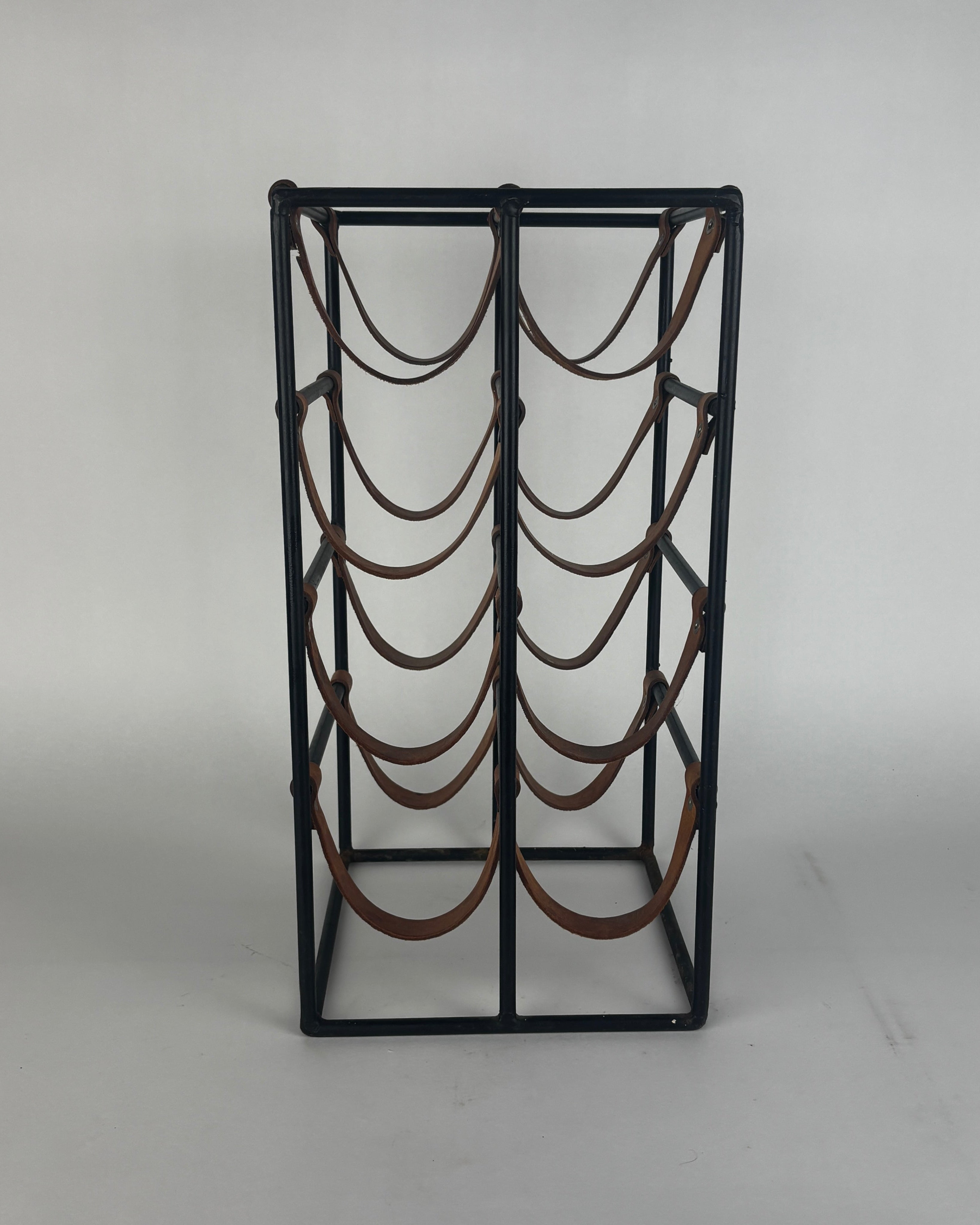 Wine Glasses Arthur Umanoff, Double Wine Bottle Rack, Steel