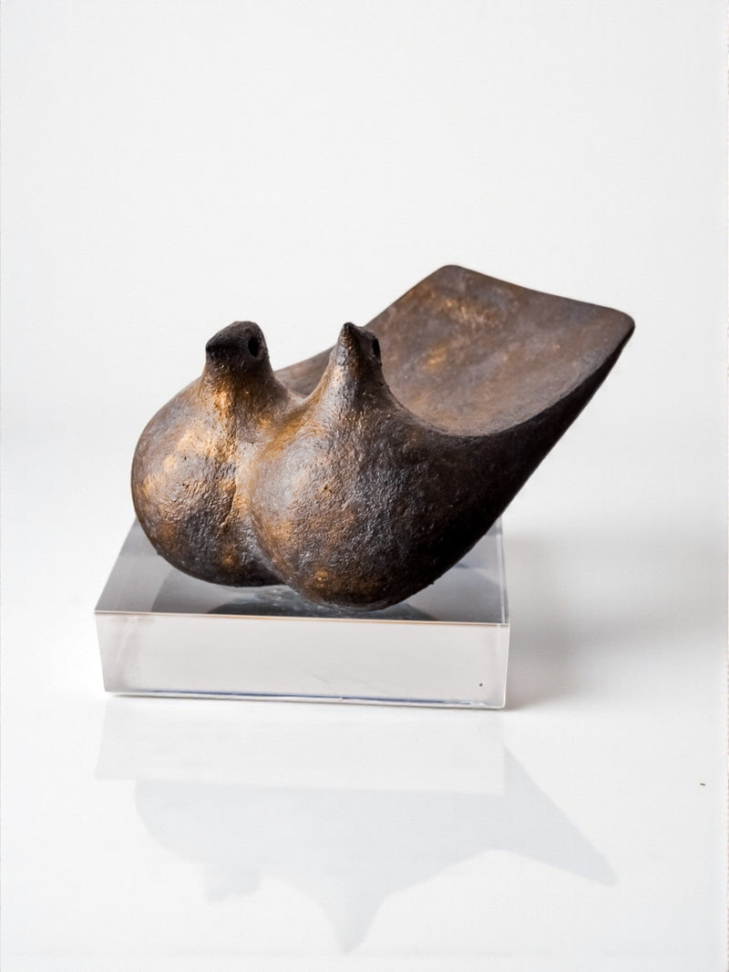 Ceramic abstract birds sculpture by Sousa, Spain, 1970's by Malamar Studio | The Oblist
