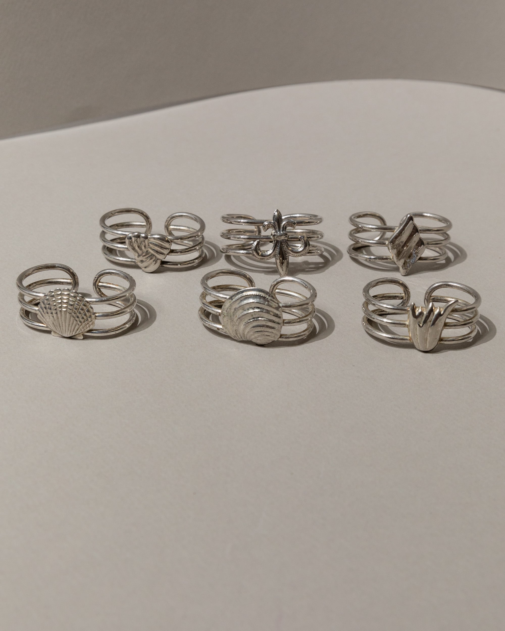 Set of 6 Vintage Napkin Rings