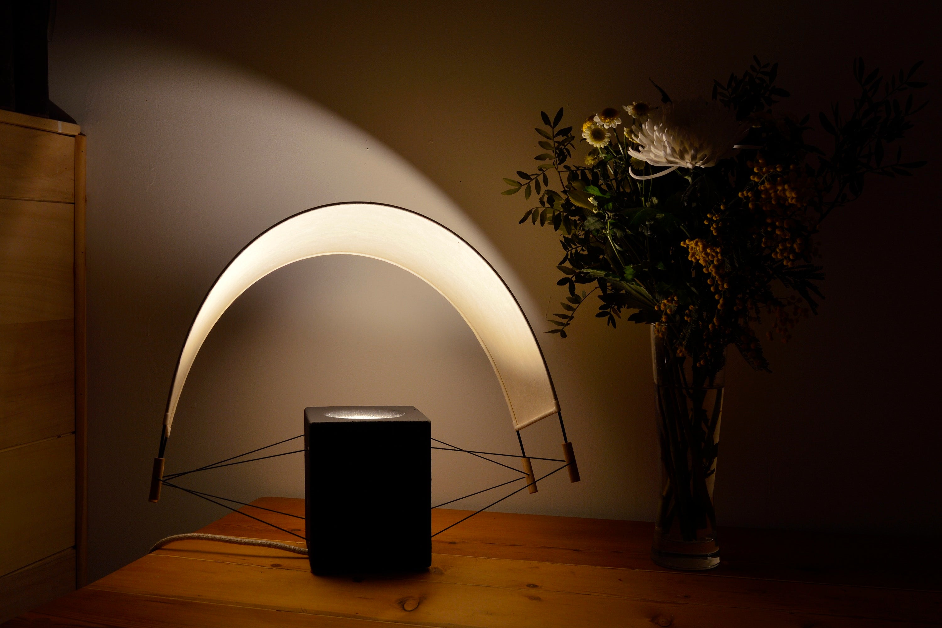 Parametric Design Table Lamps in Terracotta — lifestyle setting