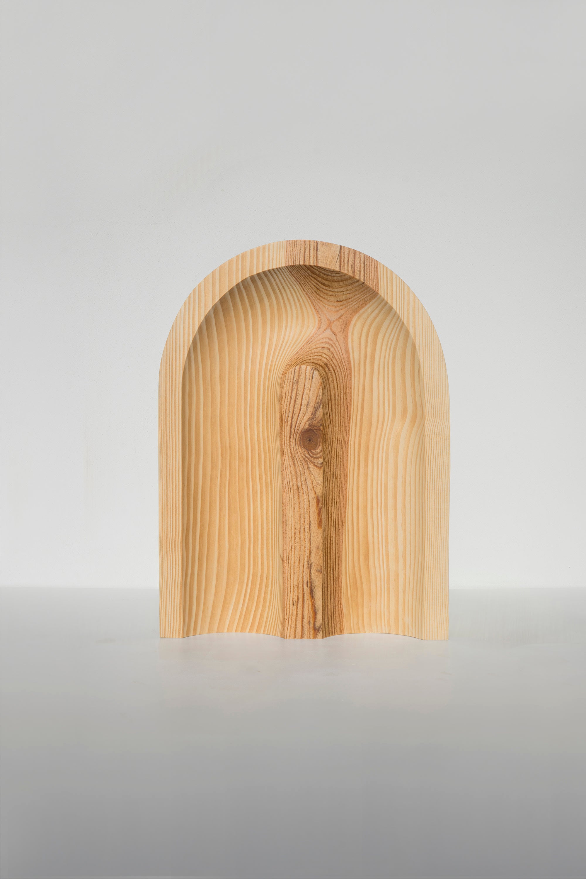 Sculptures — top view of handcrafted wooden piece