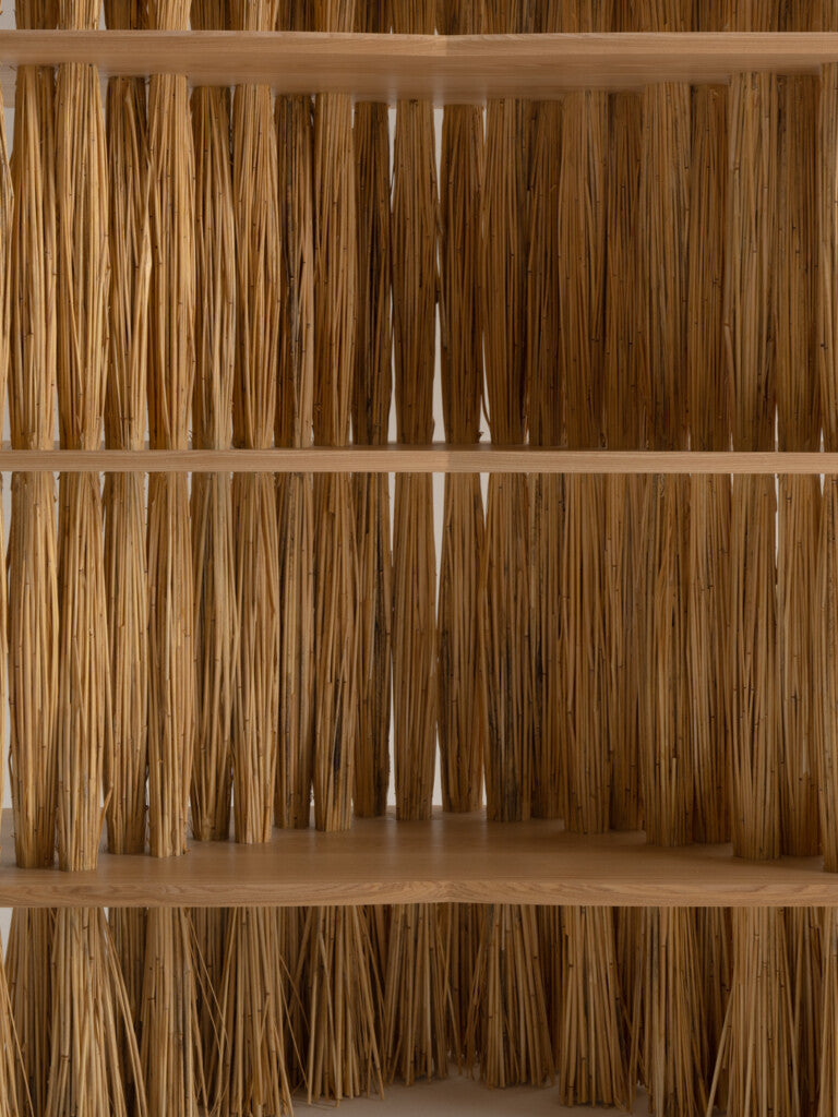Large Amas Shelf - Ash — back view showing natural wood texture
