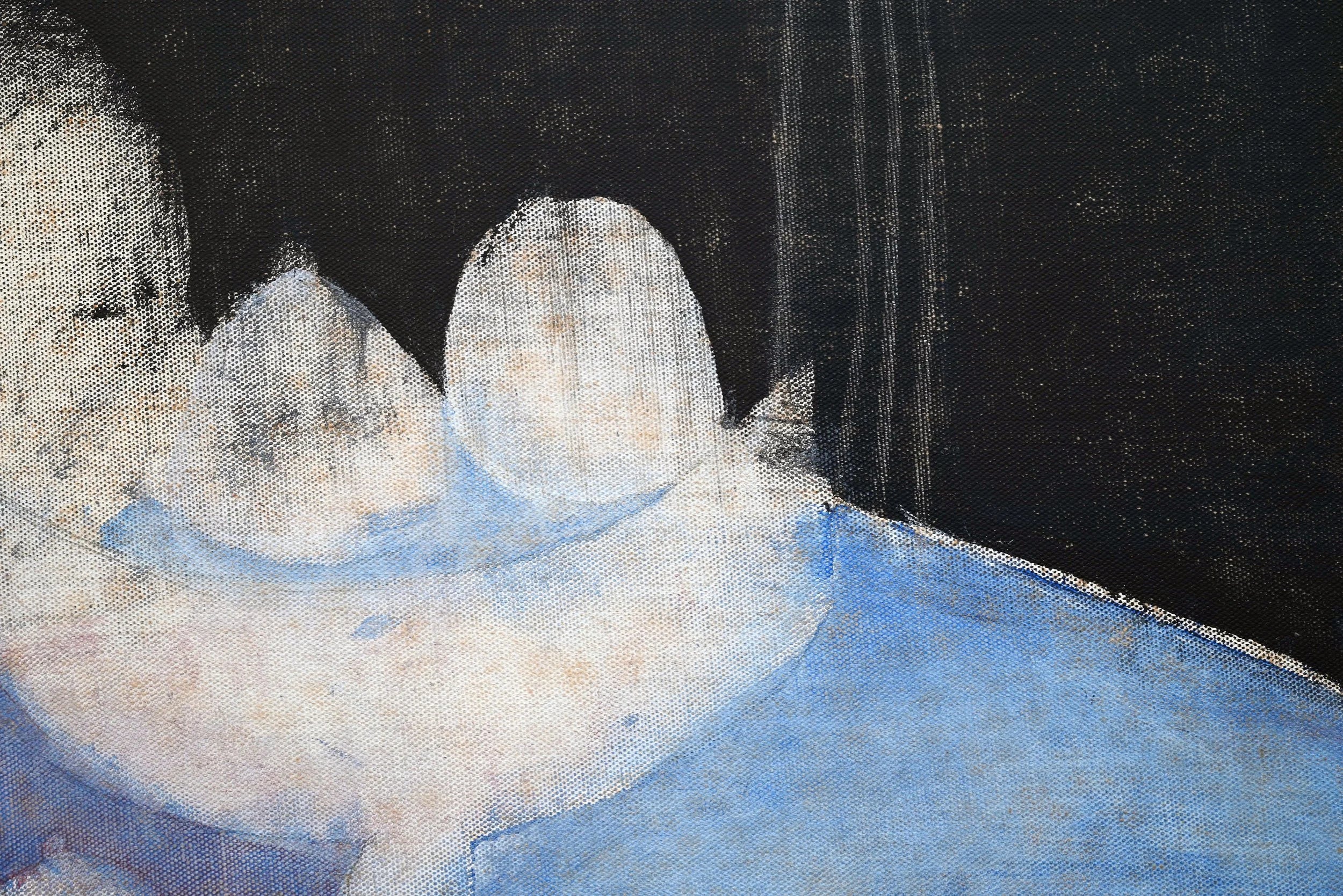 Large Still life Oil On Canvas By Karl Heeremans (1937 –2010) — side angle