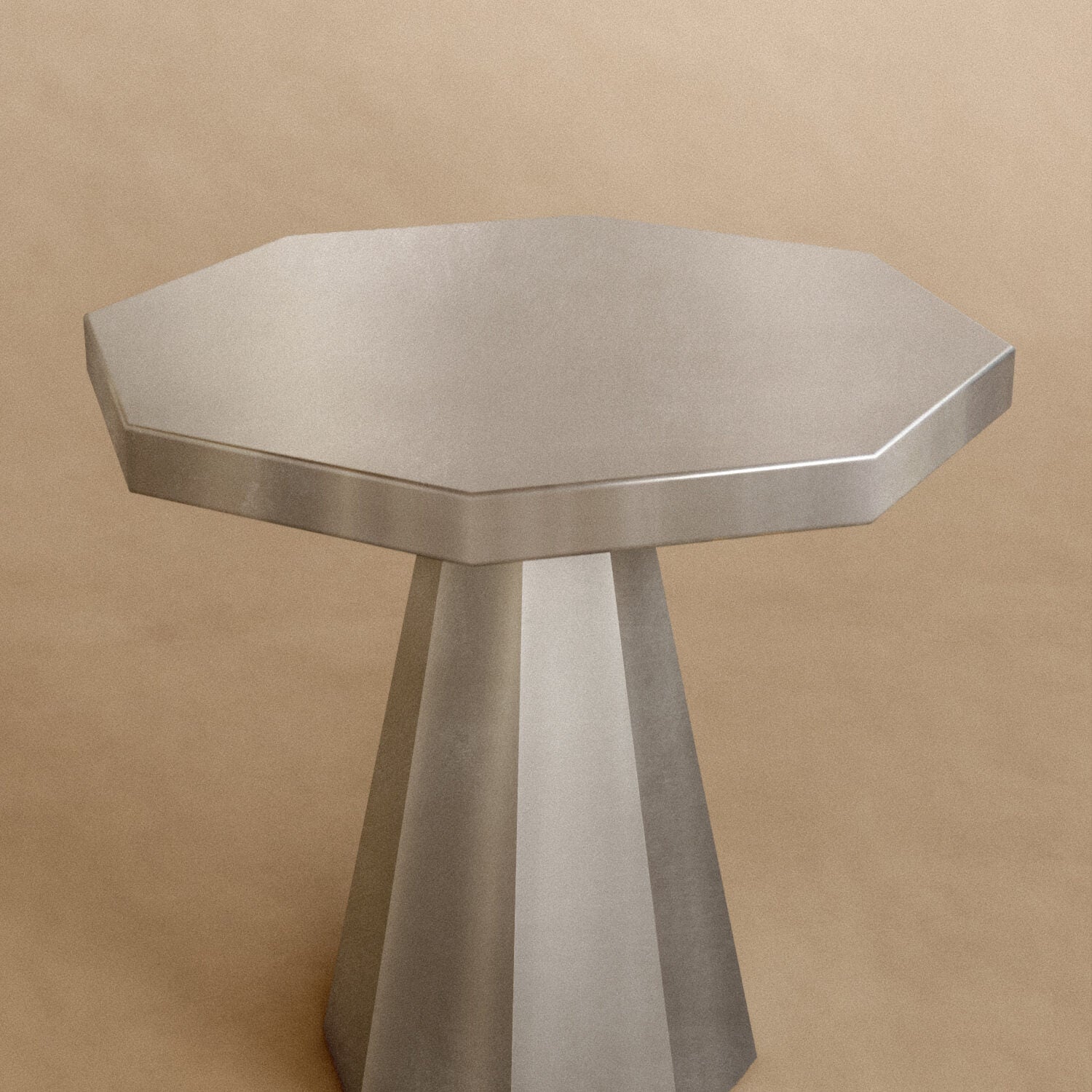 Hexagonal Stainless Steel Table