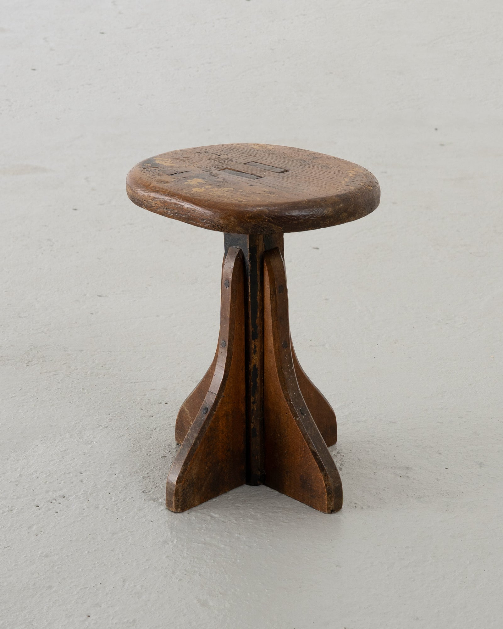 Modernist Factory Stool — side angle