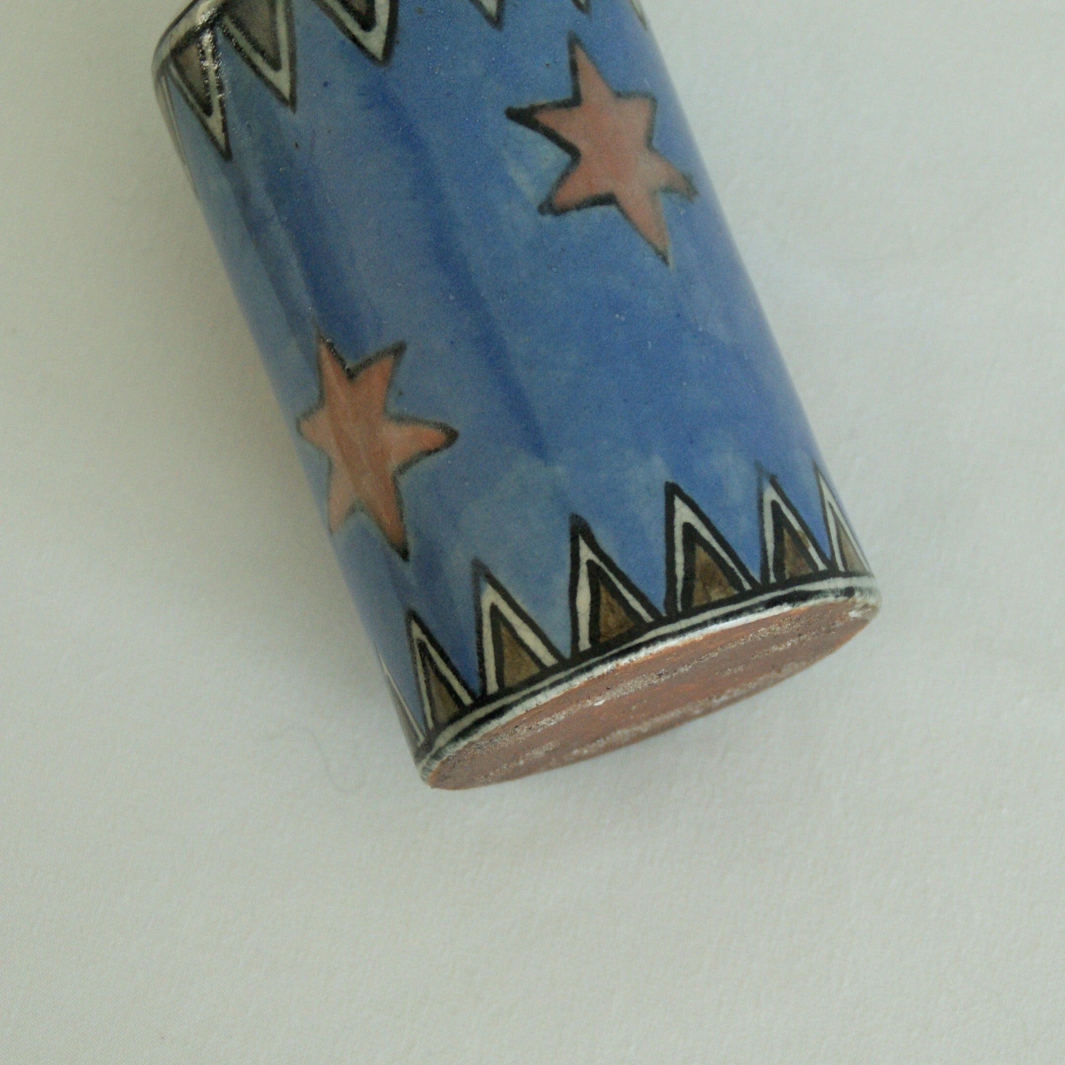 Stars Handpainted Vase — lifestyle setting
