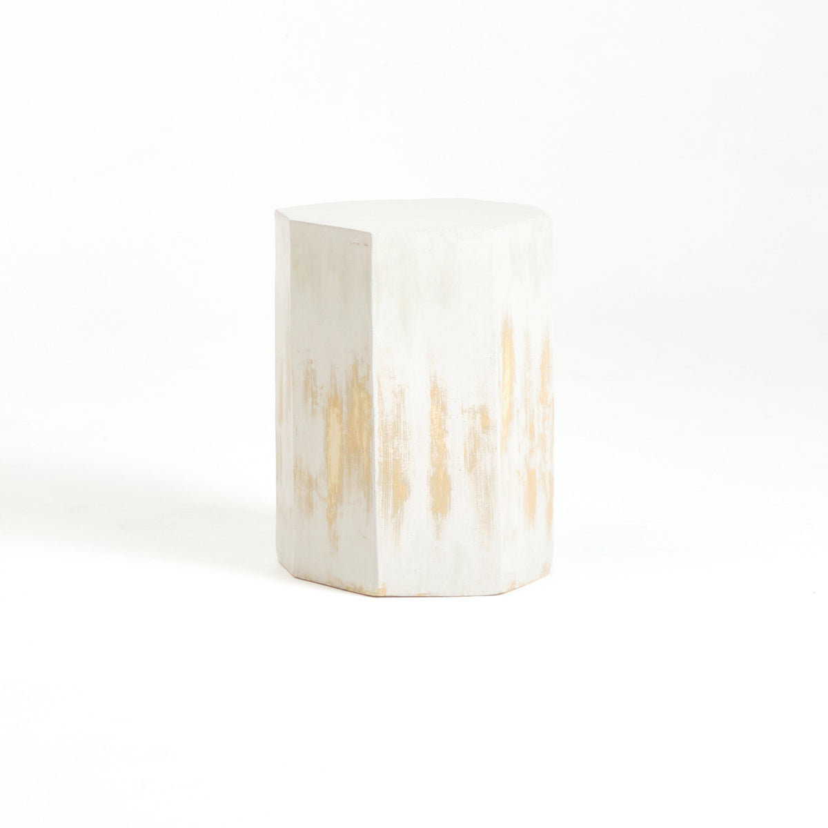 artisanal geometric Ceramic Side Table  — view 9