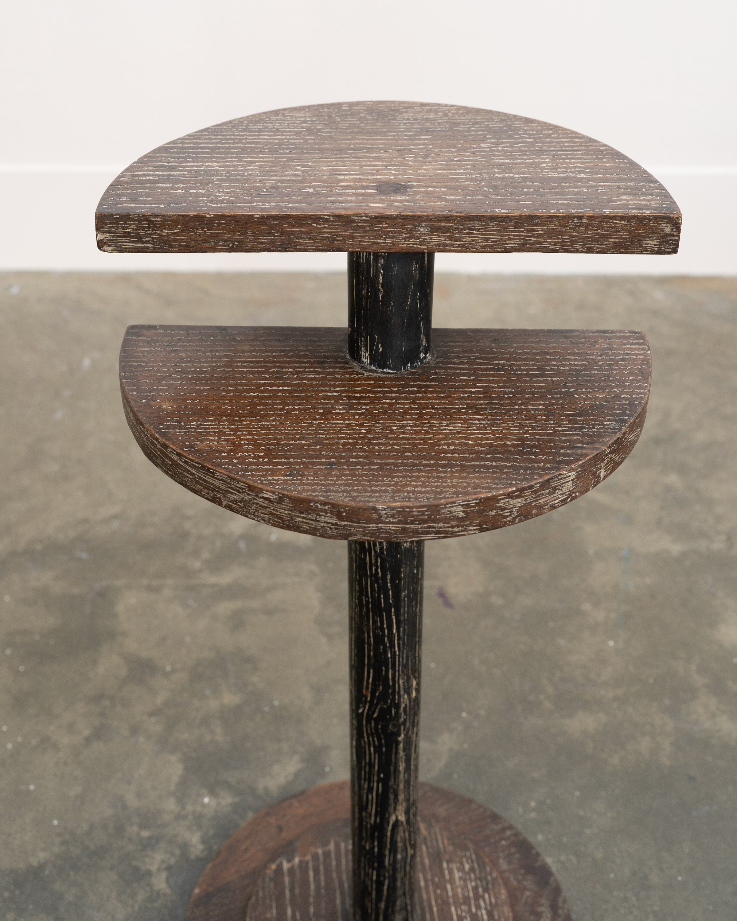 Modernist Cerused Oak Side Table — alternate view