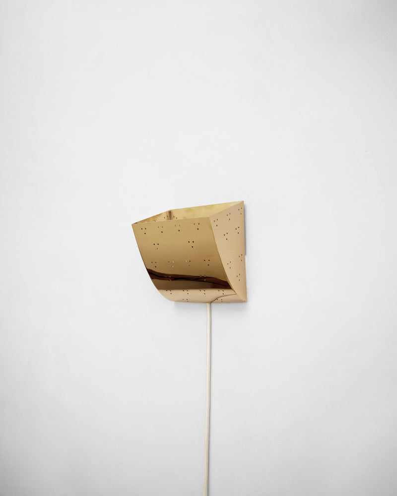 Jolene Wall Lamp - Polished Brass by Hein Studio | The Oblist — polished brass finish, modern design