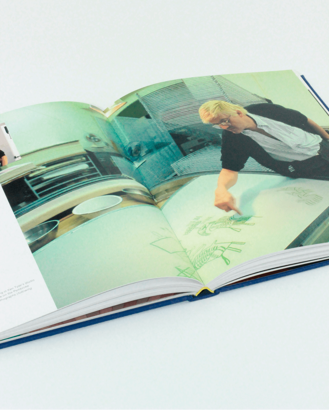 That's the way I see it: David Hockney — side angle of open book on white surface