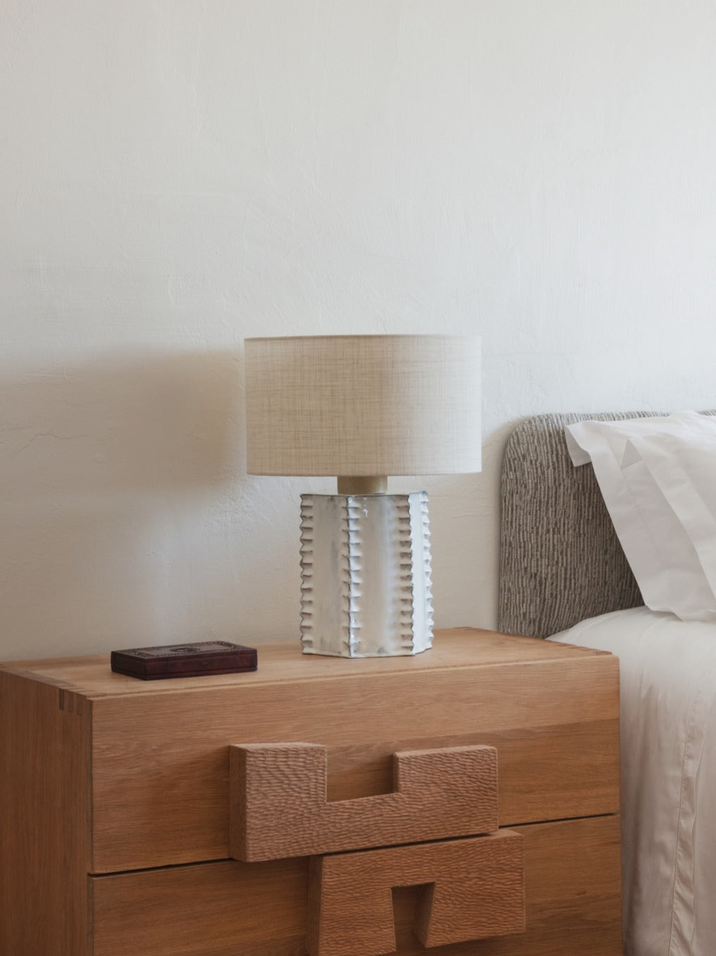 Totem Table Light by Project 213A | The Oblist — glass base, neutral shade
