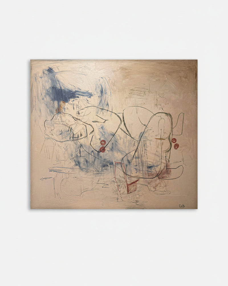  Naked Painting in Canvas and Acrylic by Dovile Bernotaite | The Oblist