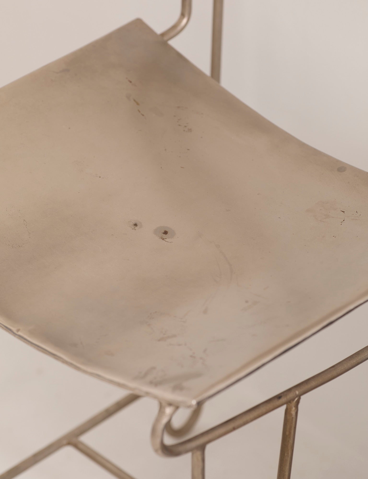 Set of 4 Metal Artist Dining Chairs from France Circa 1960-70