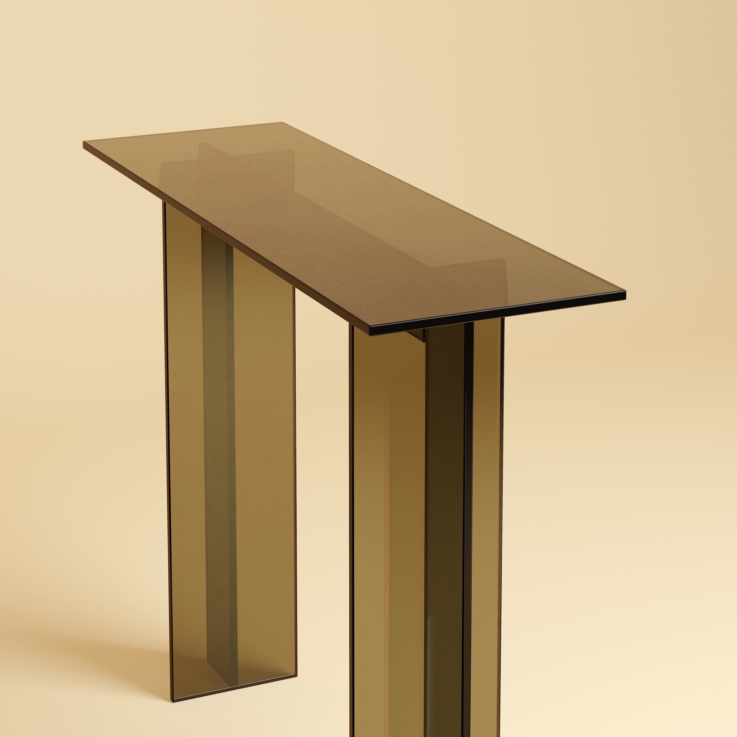 Glass Console Table - NAZ Series — detail view
