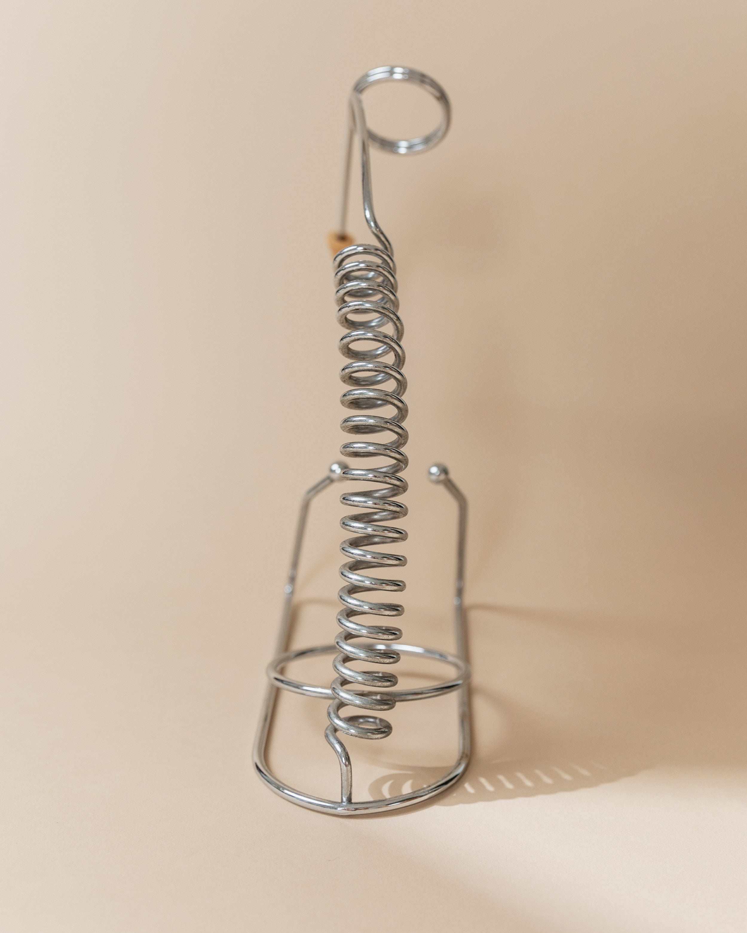 Porte-bouteille en acier inoxydable, Italie années 1980