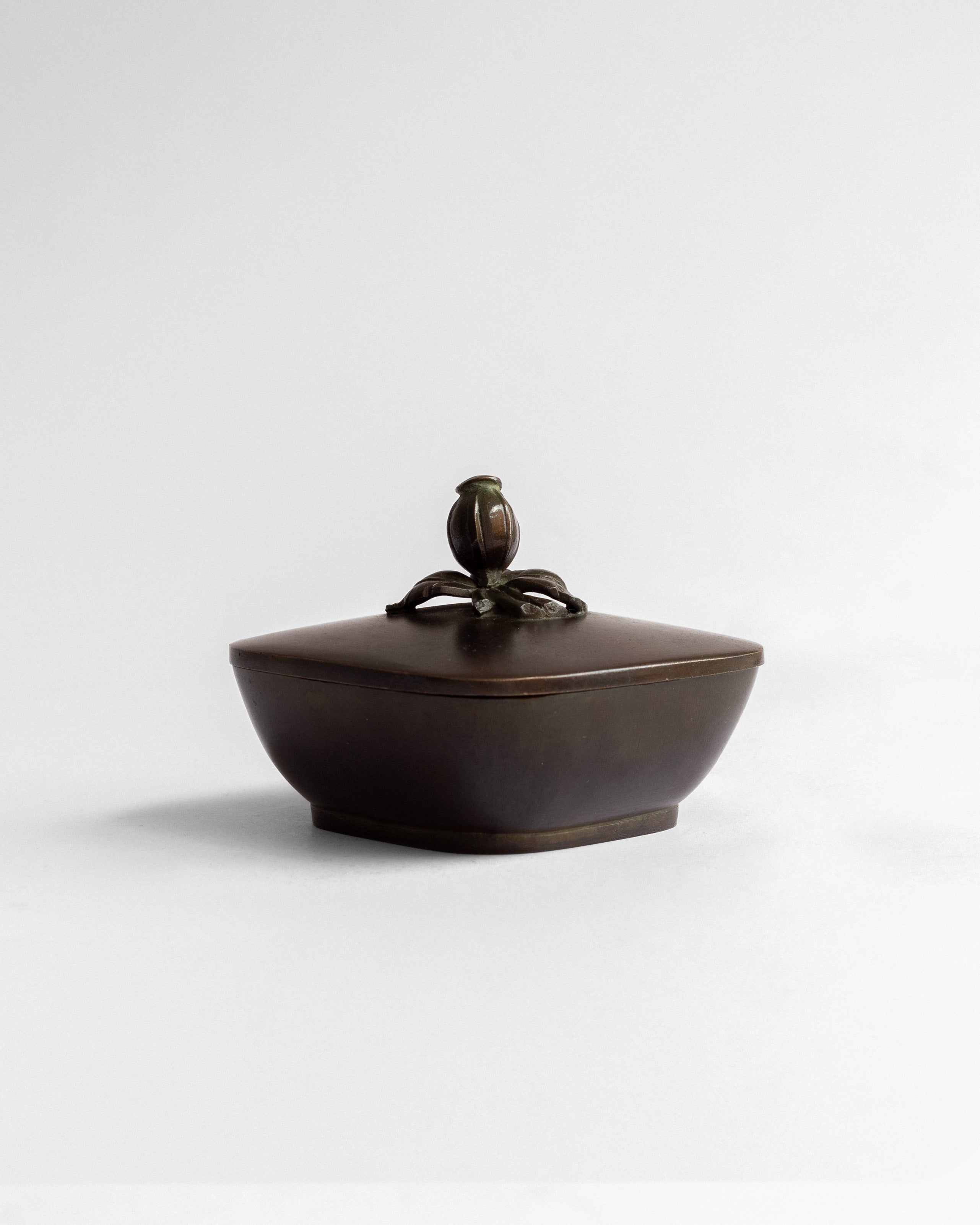 Art Deco Bronze Trinket Box by GAB, Sweden, 1930s by Spigel | The Oblist