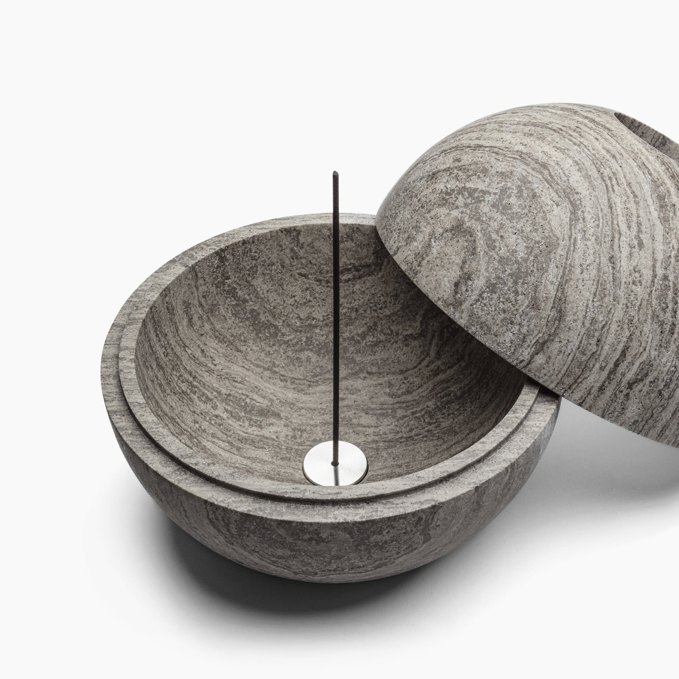 Incense Holder in Marble Stone — lifestyle setting