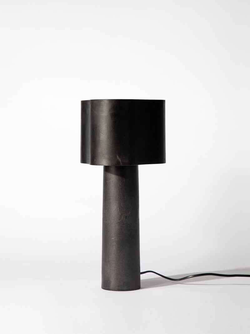 Coy Table Lamp - Blackened Aluminium — detail view
