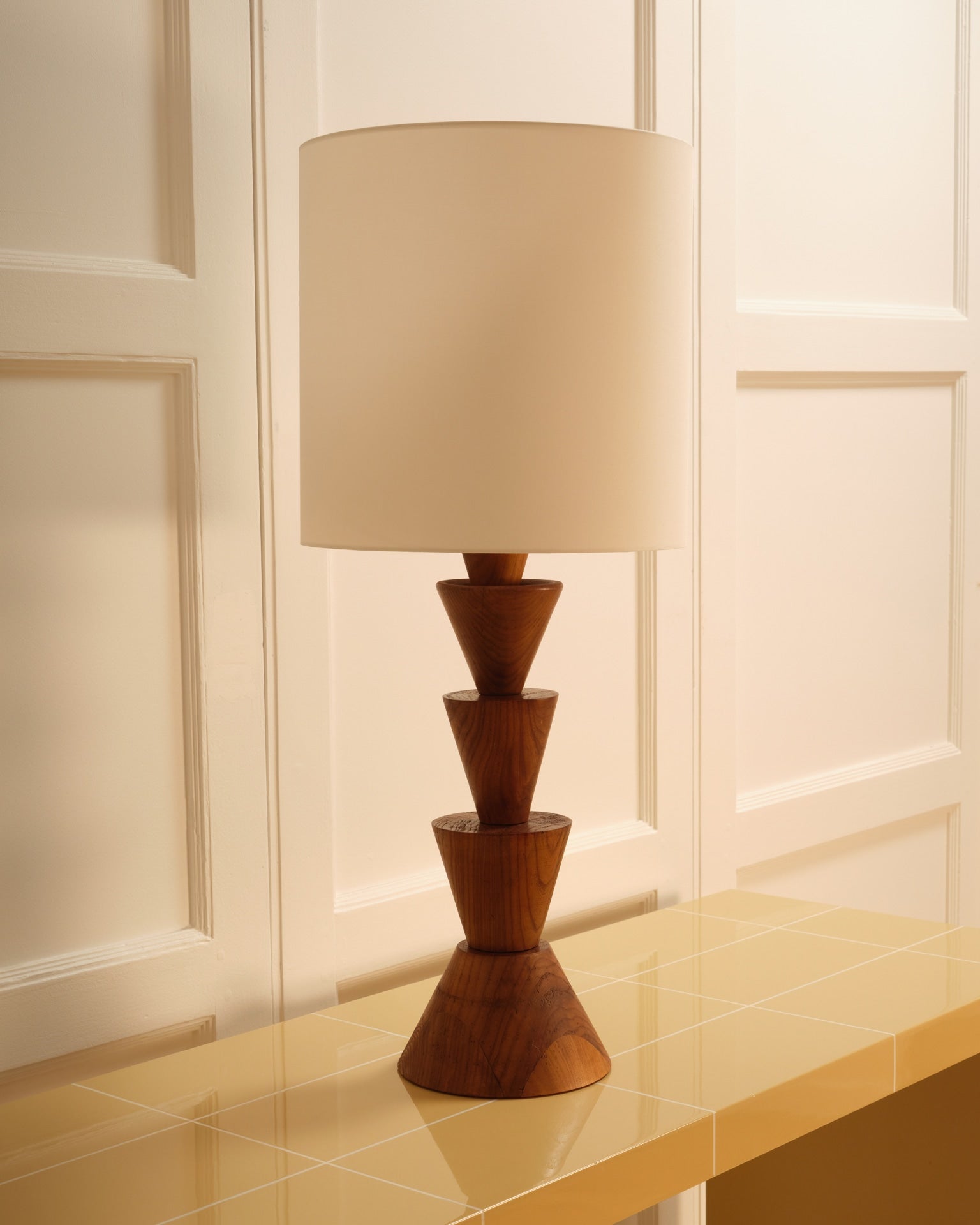 Graphic Wooden Lamp - Italy