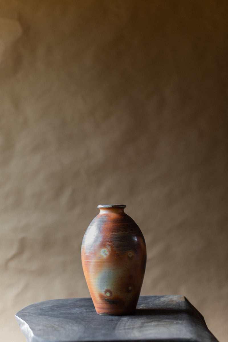 Vintage Ceramic Vase — close-up of earthy tones and texture