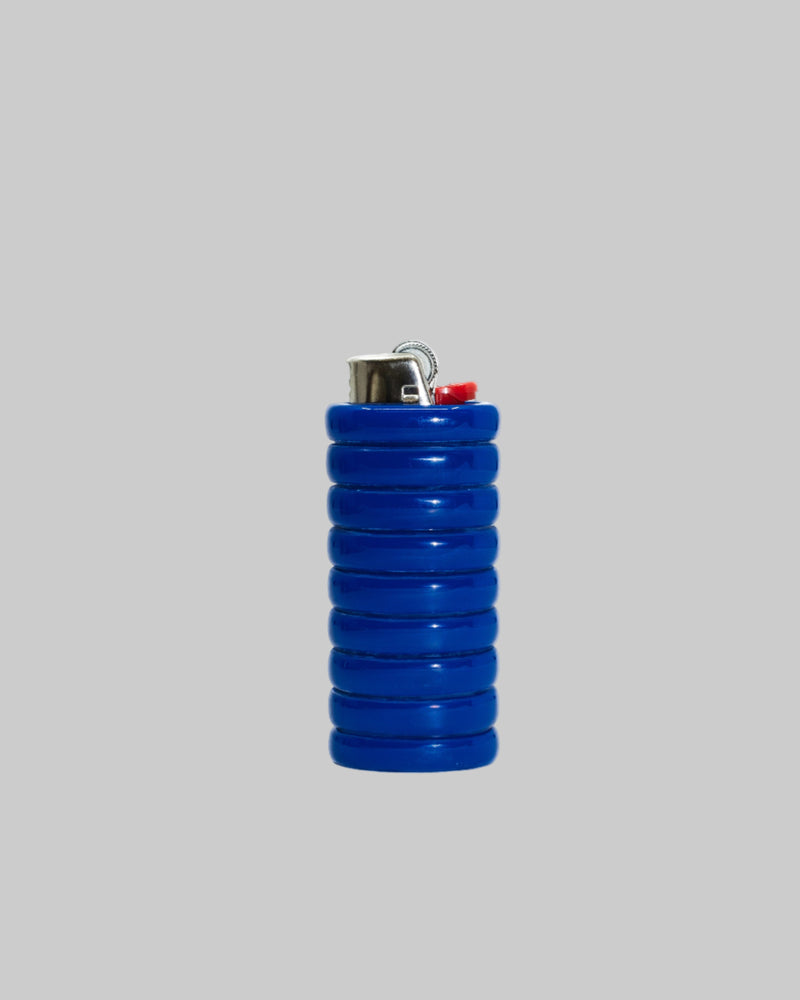 Gio Resin Lighter Holder — close-up of blue resin texture