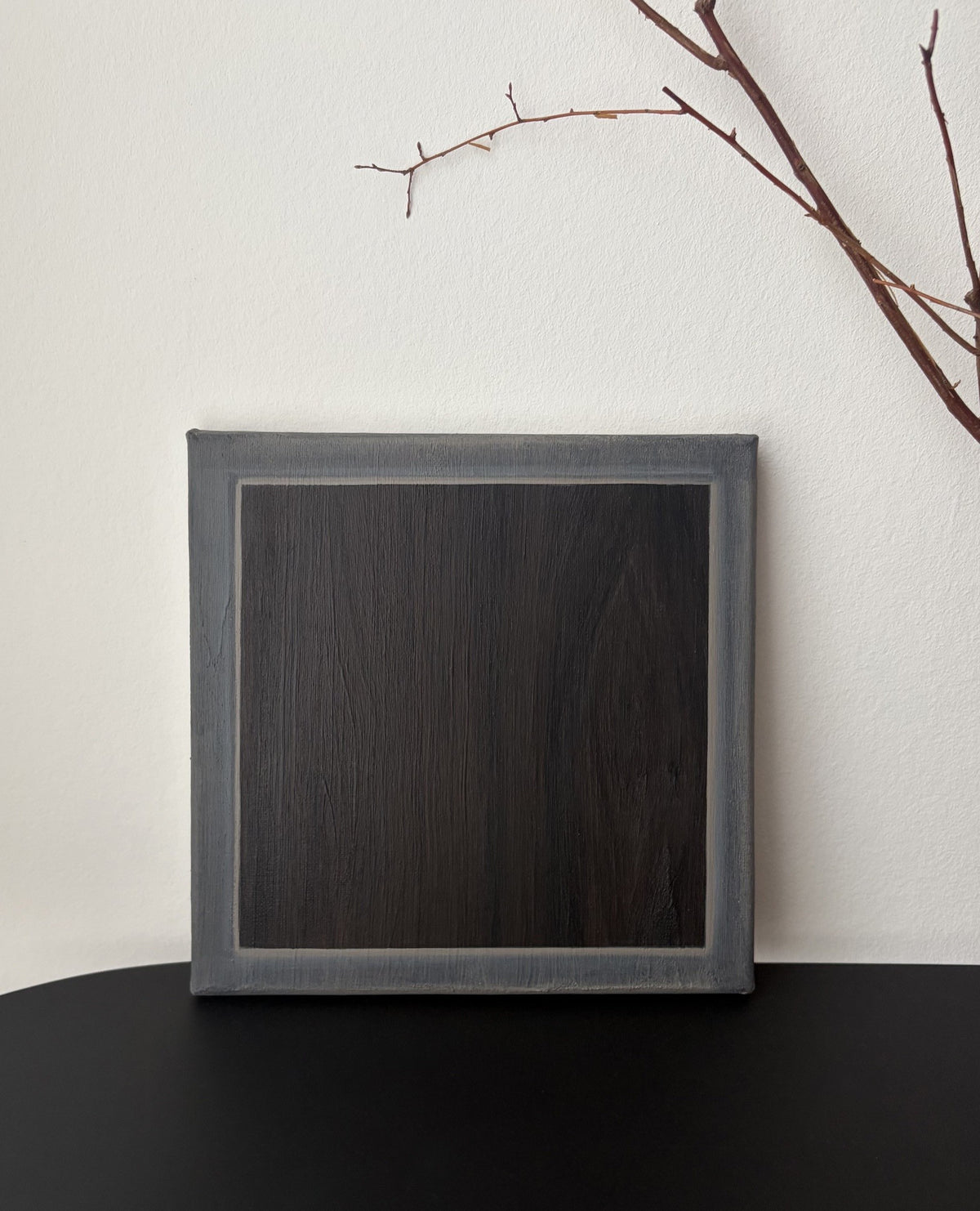 "Echoes of Wood - Contained Echoes II" Painting — side angle