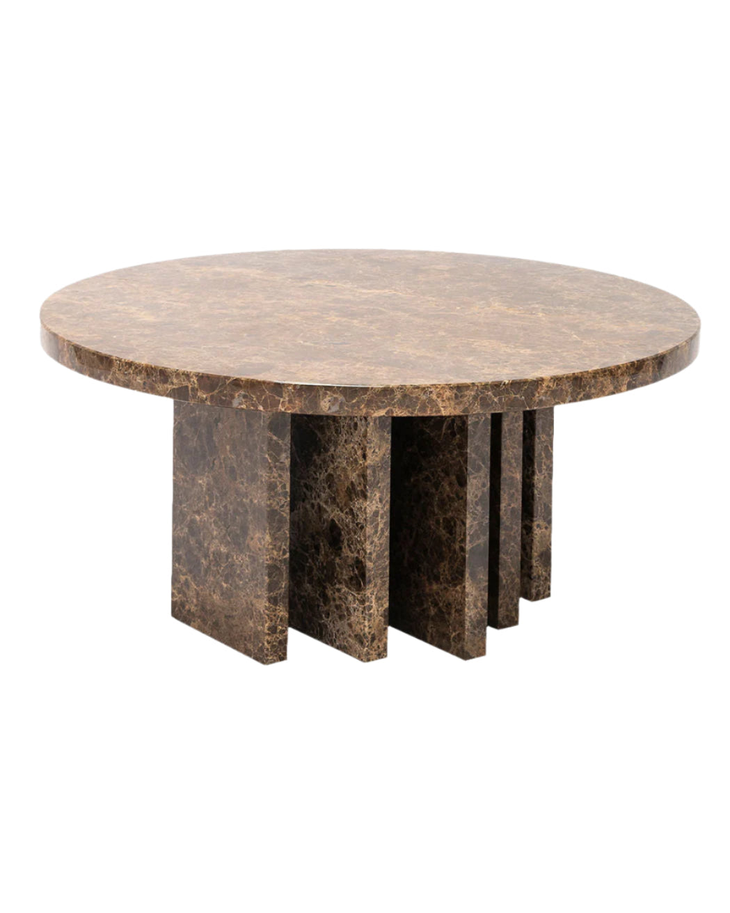 Marble Coffee Table Object091 — close-up of dark marble surface and base