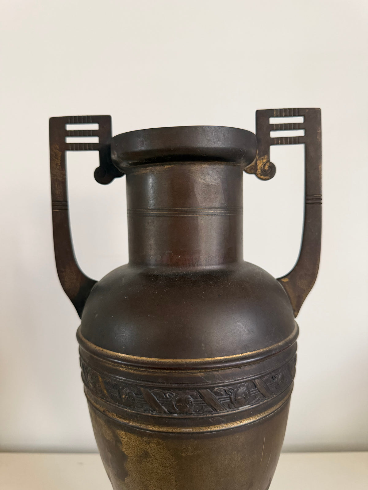 Art Deco Vase Metal by Les Objets Amsterdam