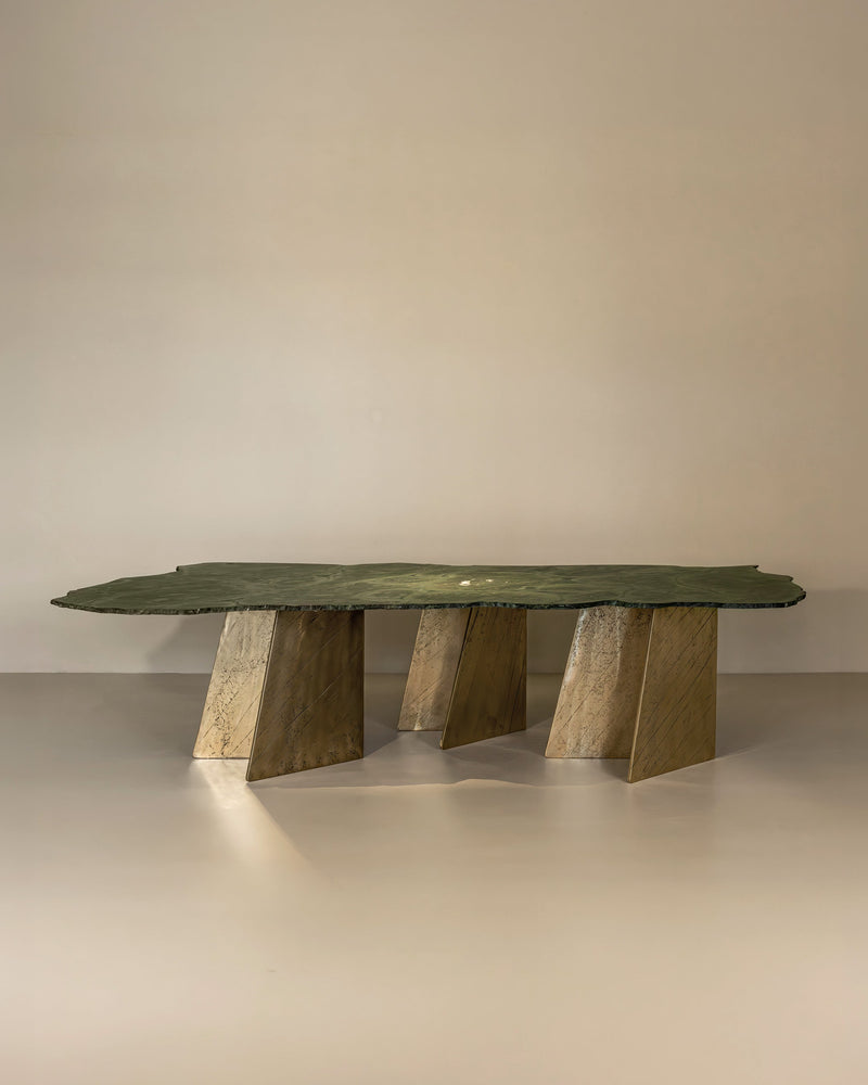 VITTORIA Dining Table - Marble and Brass by Alex Turco | The Oblist
