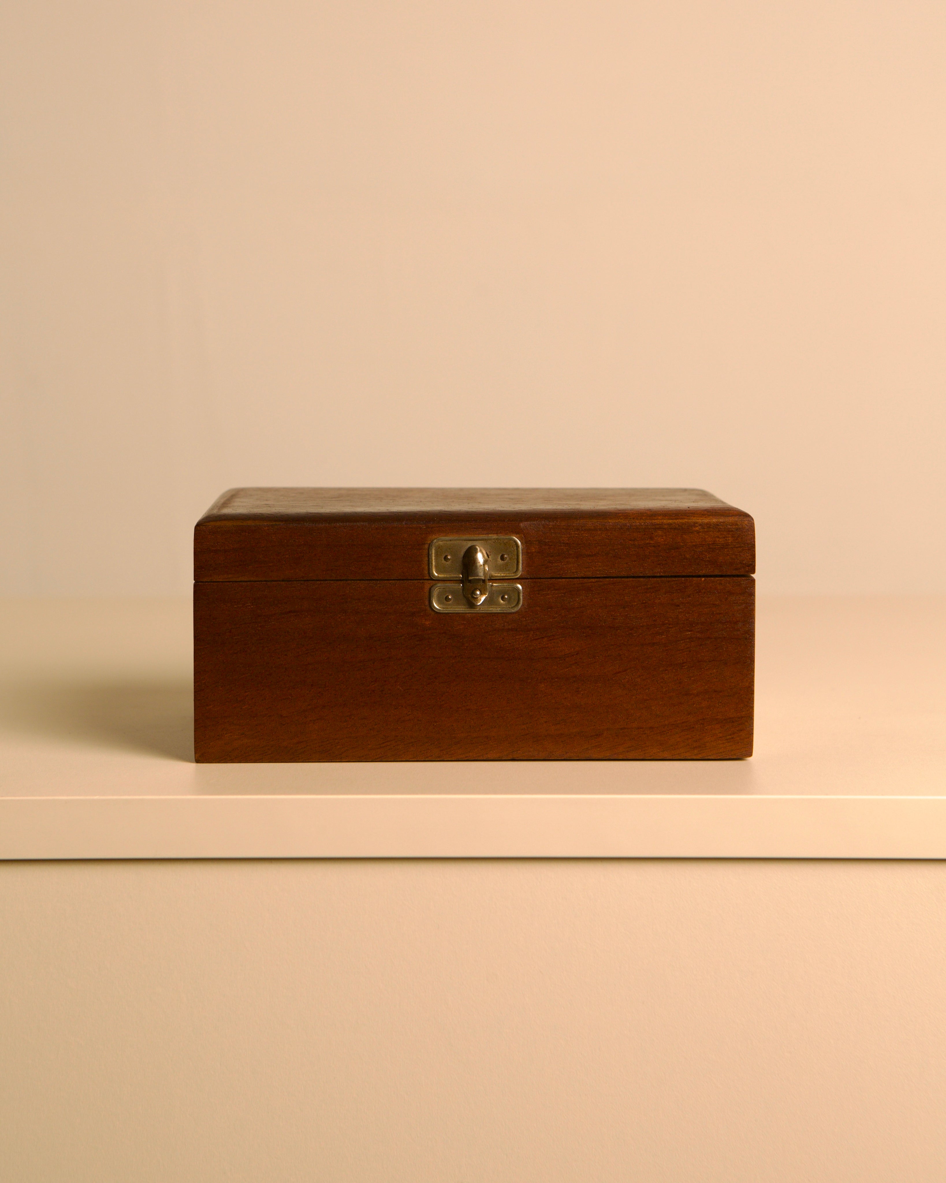 Mahogany box, Italy, 1960s — detail view