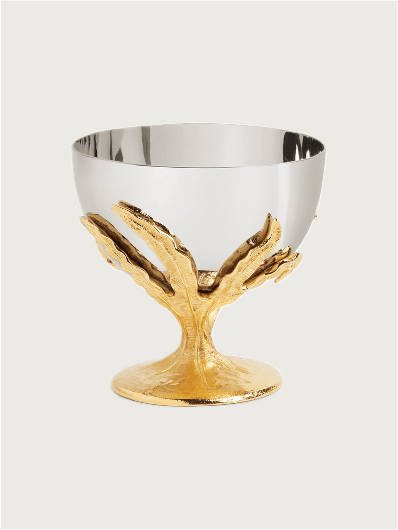 Fern Bowl - Small by Lobjet | The Oblist — gold and silver metal