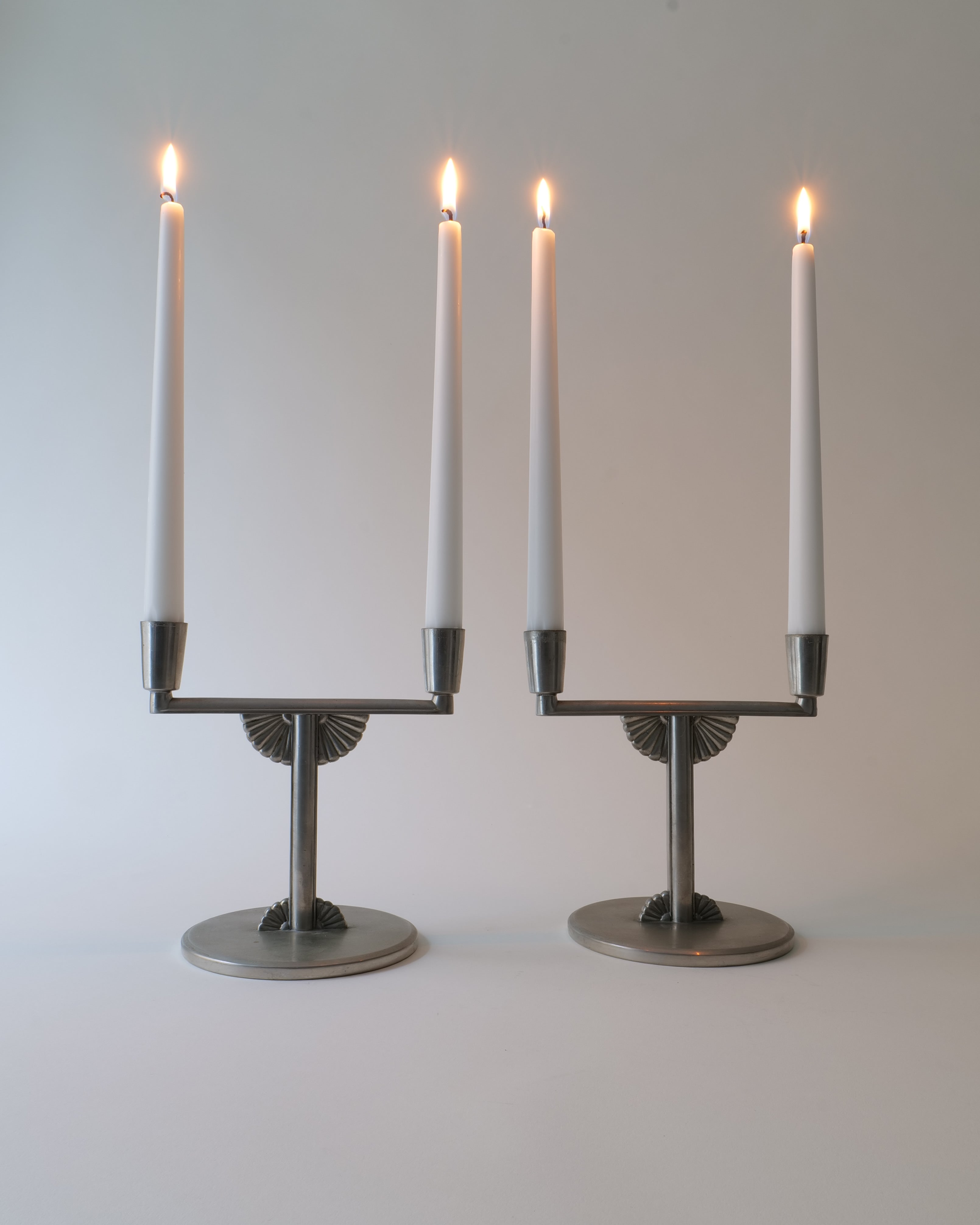 from Sweden＊Vintage candle stand＊・* 【希少品 Candle Holders Pewter Candle holders Sweden 1930s