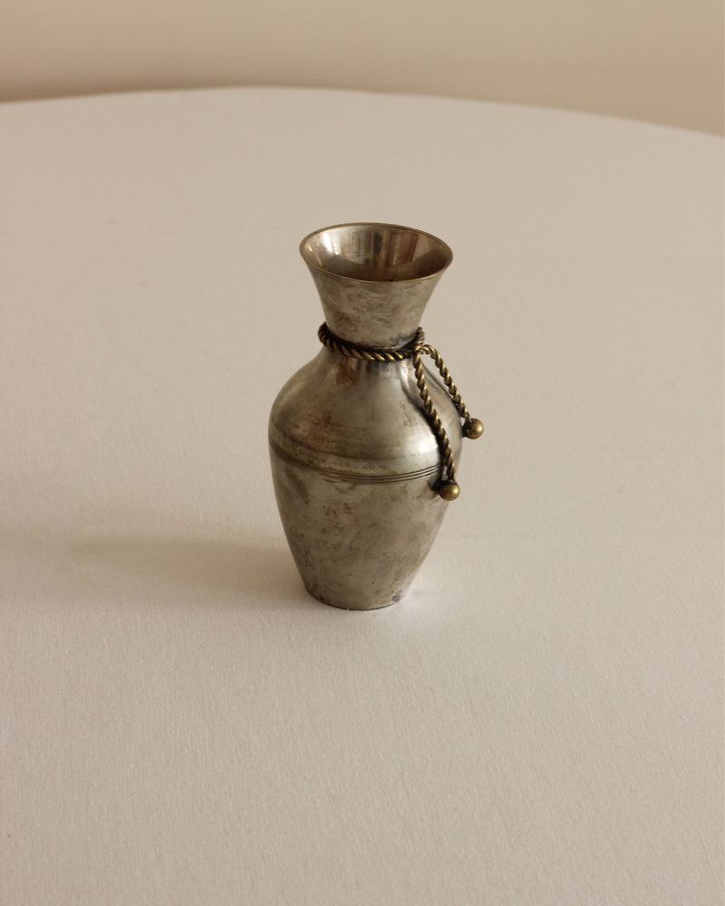 Pewter Vase — side angle