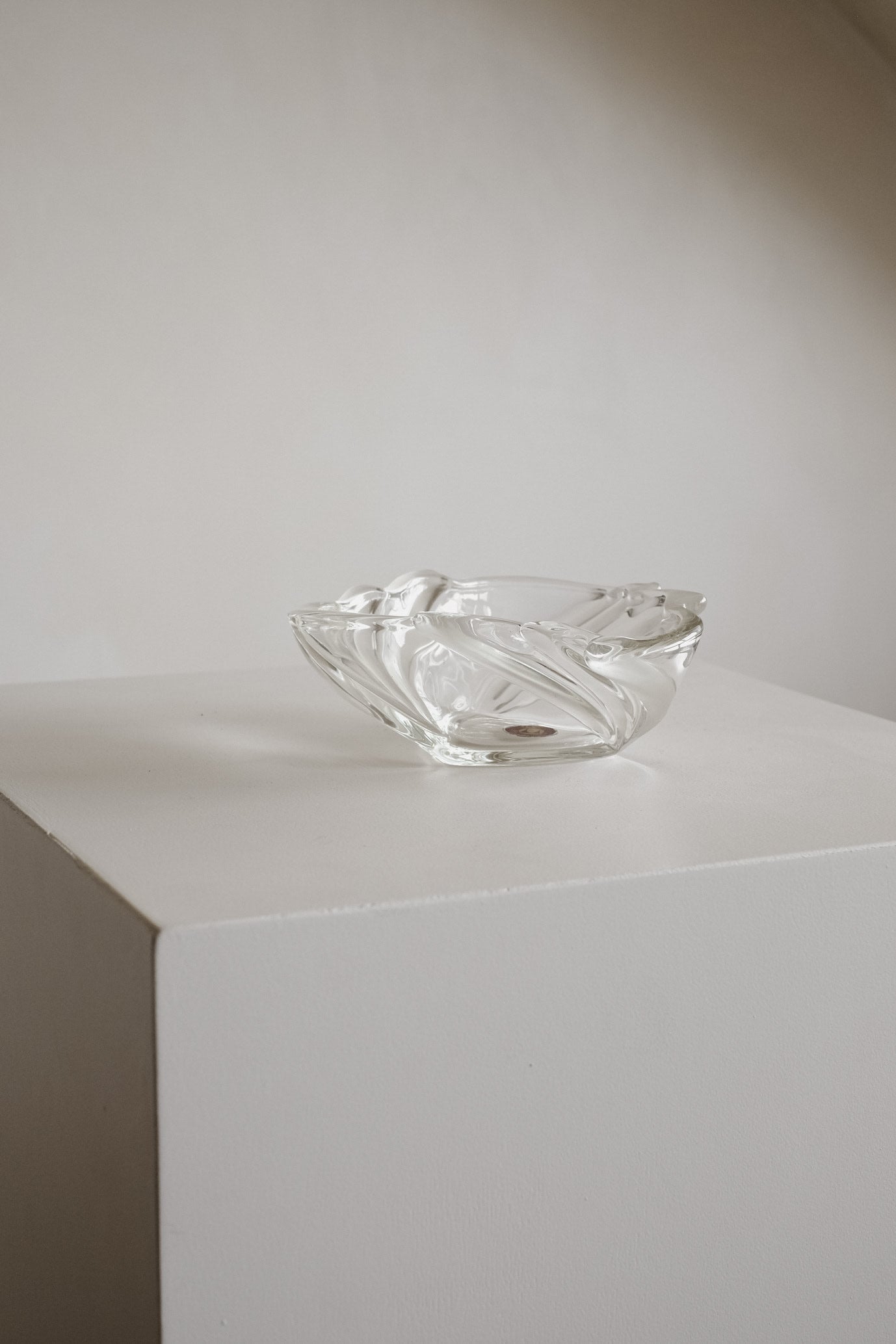 Vintage Glass Bowl by Walther Glas — detail view