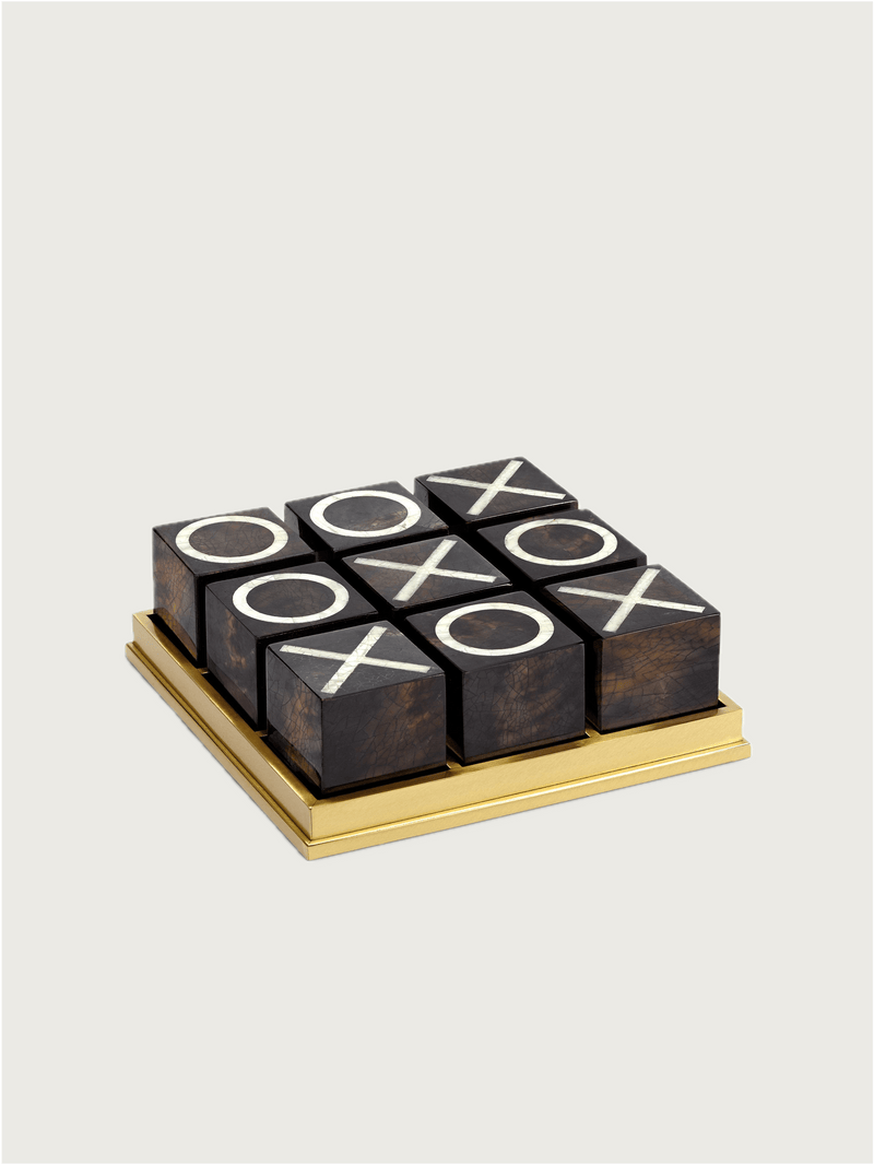 Deco Tic Tac Toe by Lobjet | The Oblist — handcrafted wood and gold