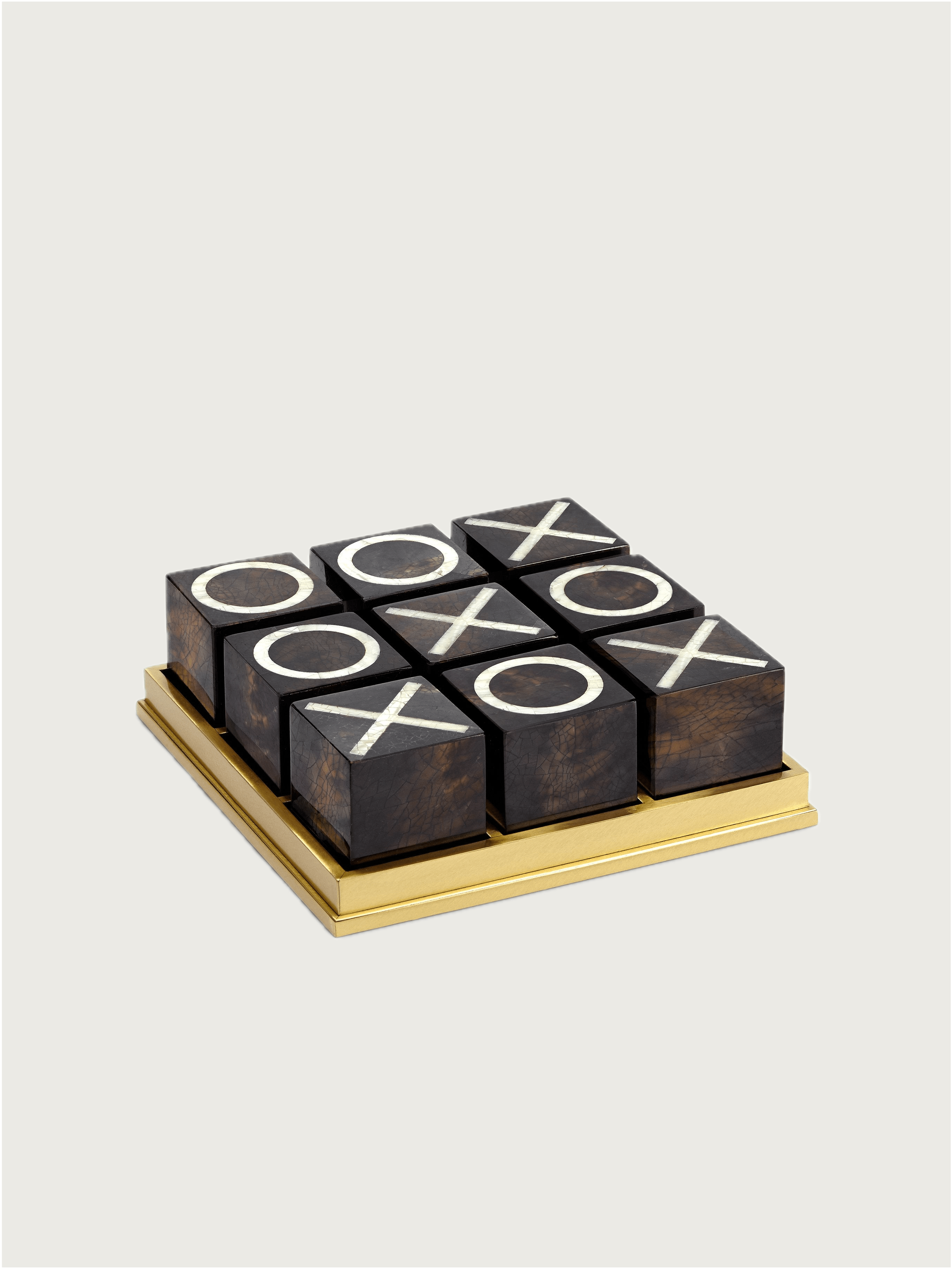 Deco Tic Tac Toe by Lobjet | The Oblist — handcrafted wood and gold